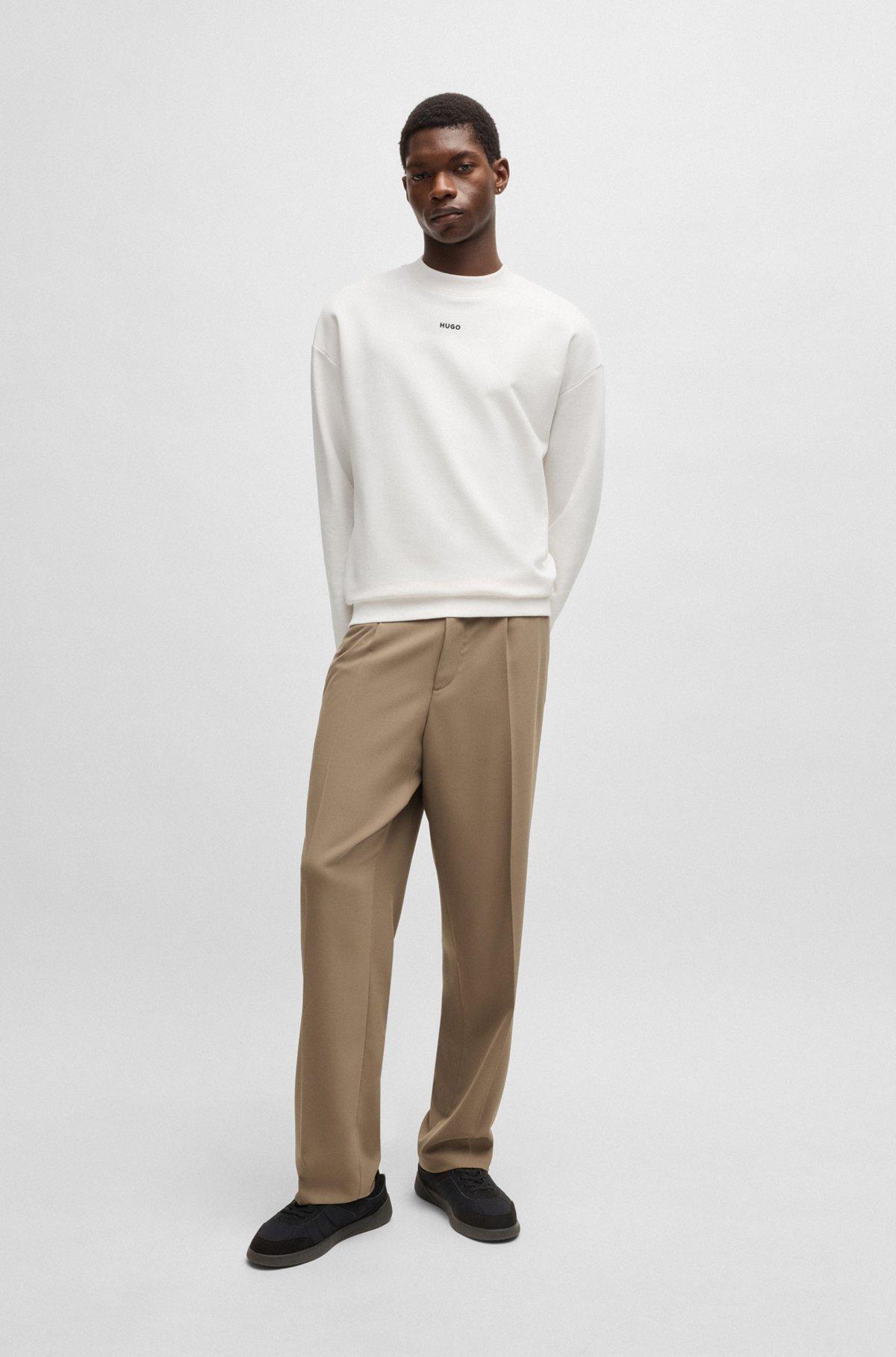 Relaxed-fit sweatshirt in cotton terry with logo print Product Image