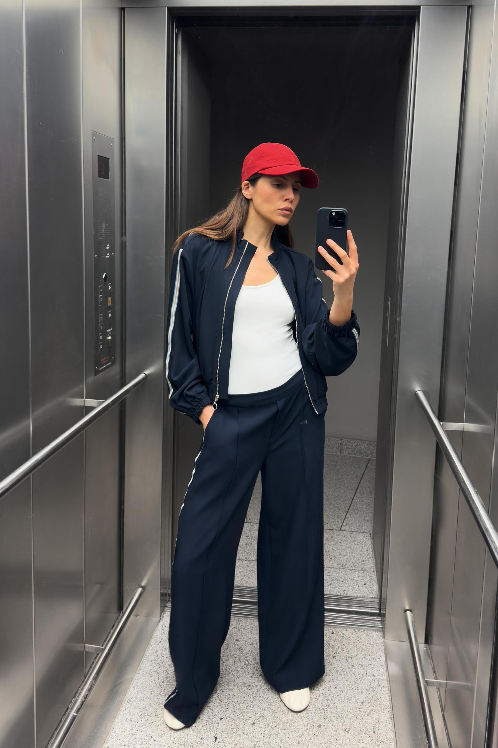 JACKET WITH SIDE STRIPES Product Image