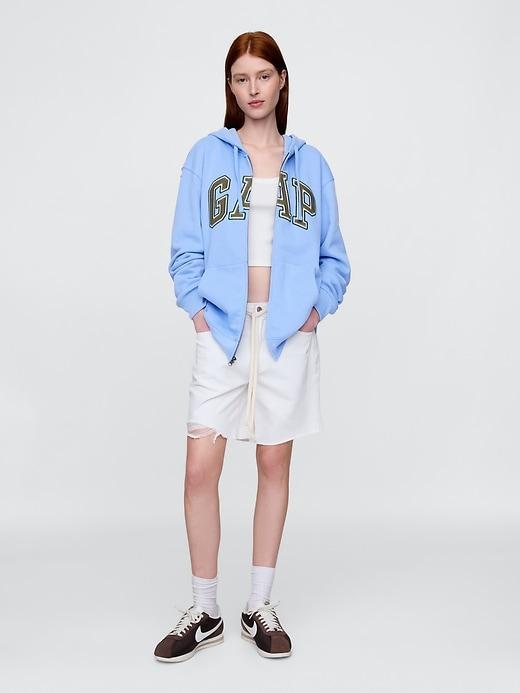 VintageSoft Arch Logo Full-Zip Hoodie Product Image