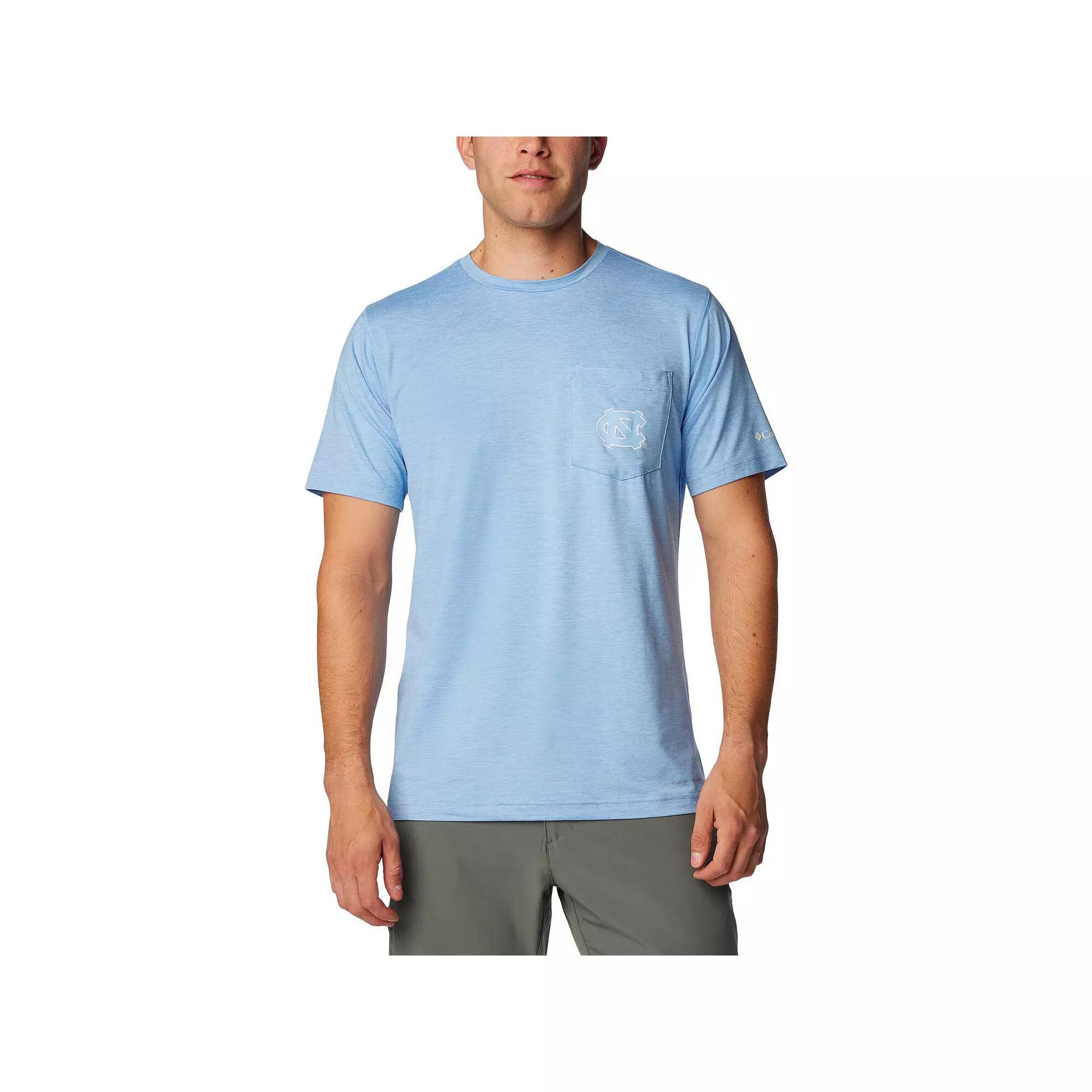 Men's Columbia Carolina Blue North Carolina Tar Heels Tech Trail Omni-Wick T-Shirt, Size: XL, Light Product Image