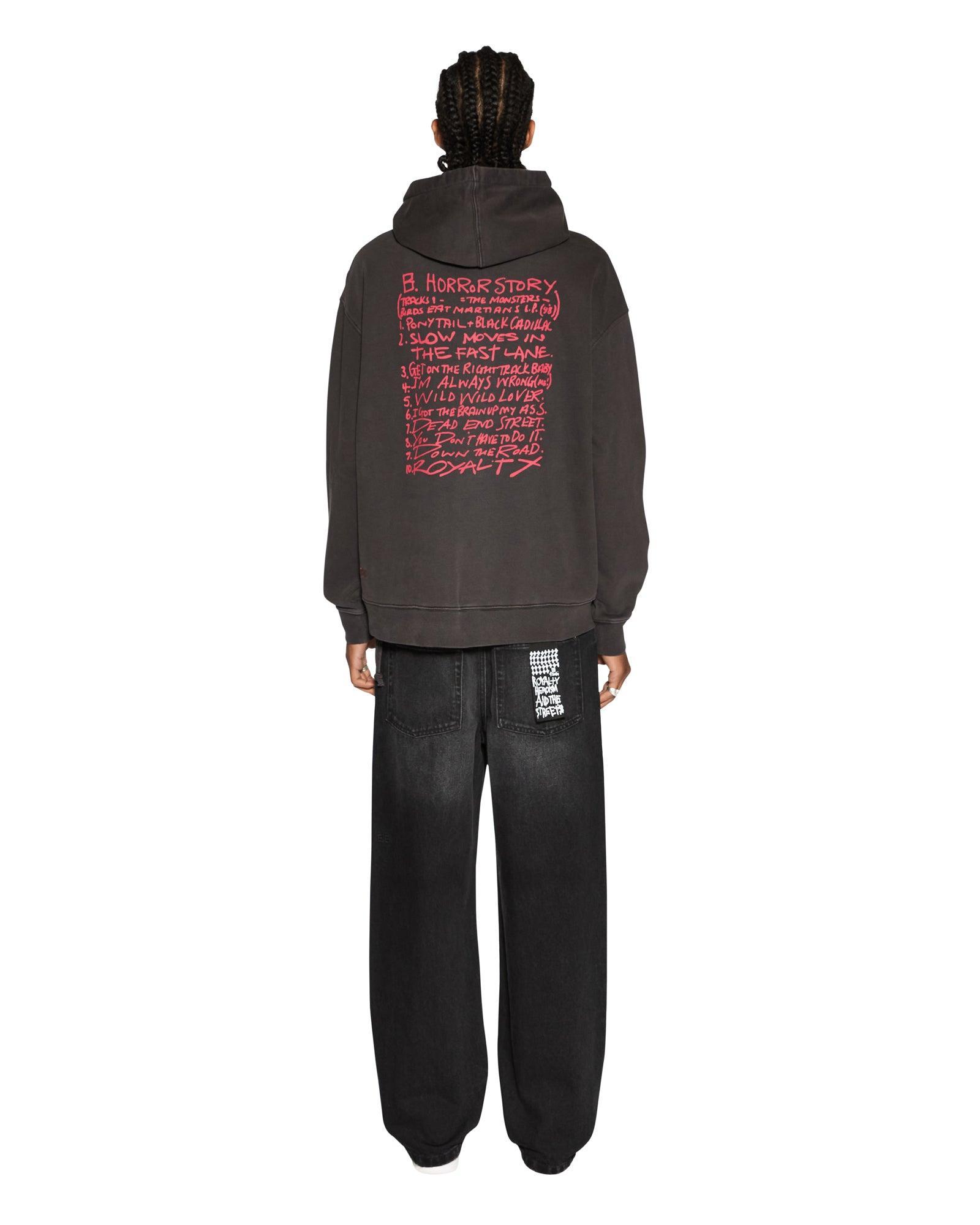 HIT LIST BIGGIE HOODIE FADED BLACK Male Product Image