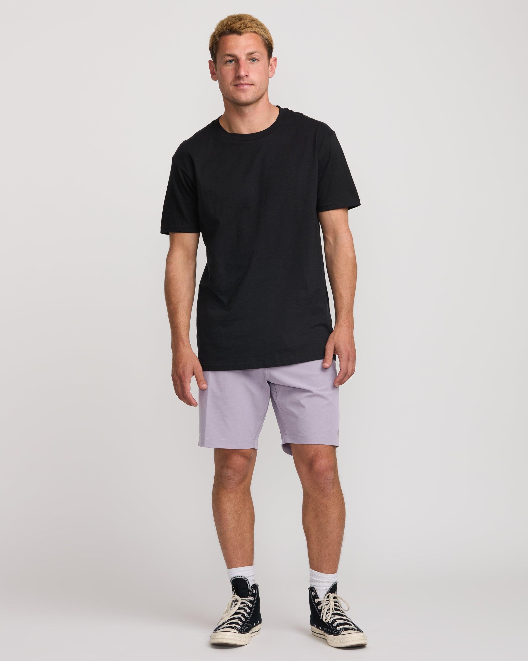 Crossfire Submersible 19" Hybrid Shorts - Light Purple Male Product Image