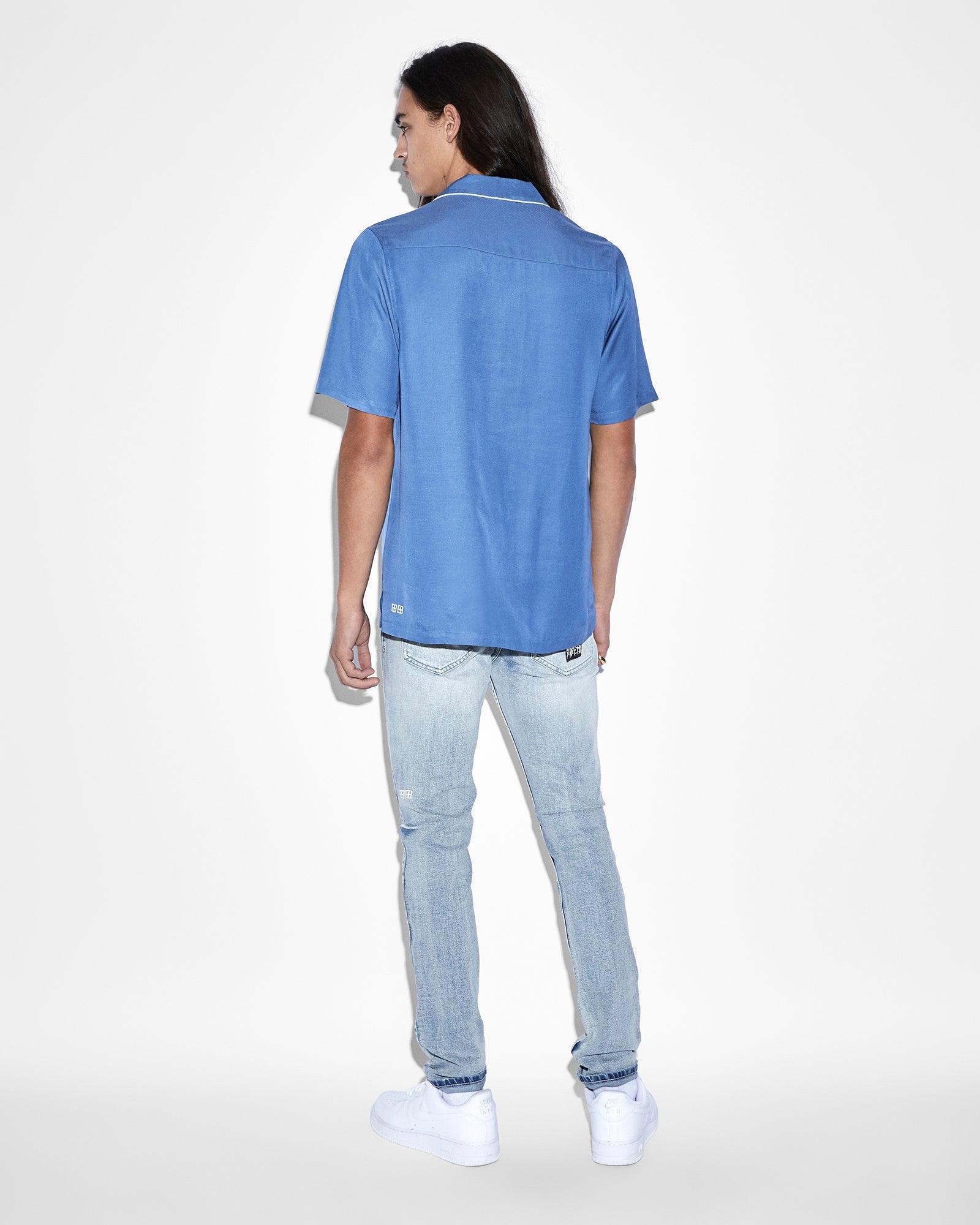 DOWNTOWN RESORT SS SHIRT ATLANTIC Male Product Image