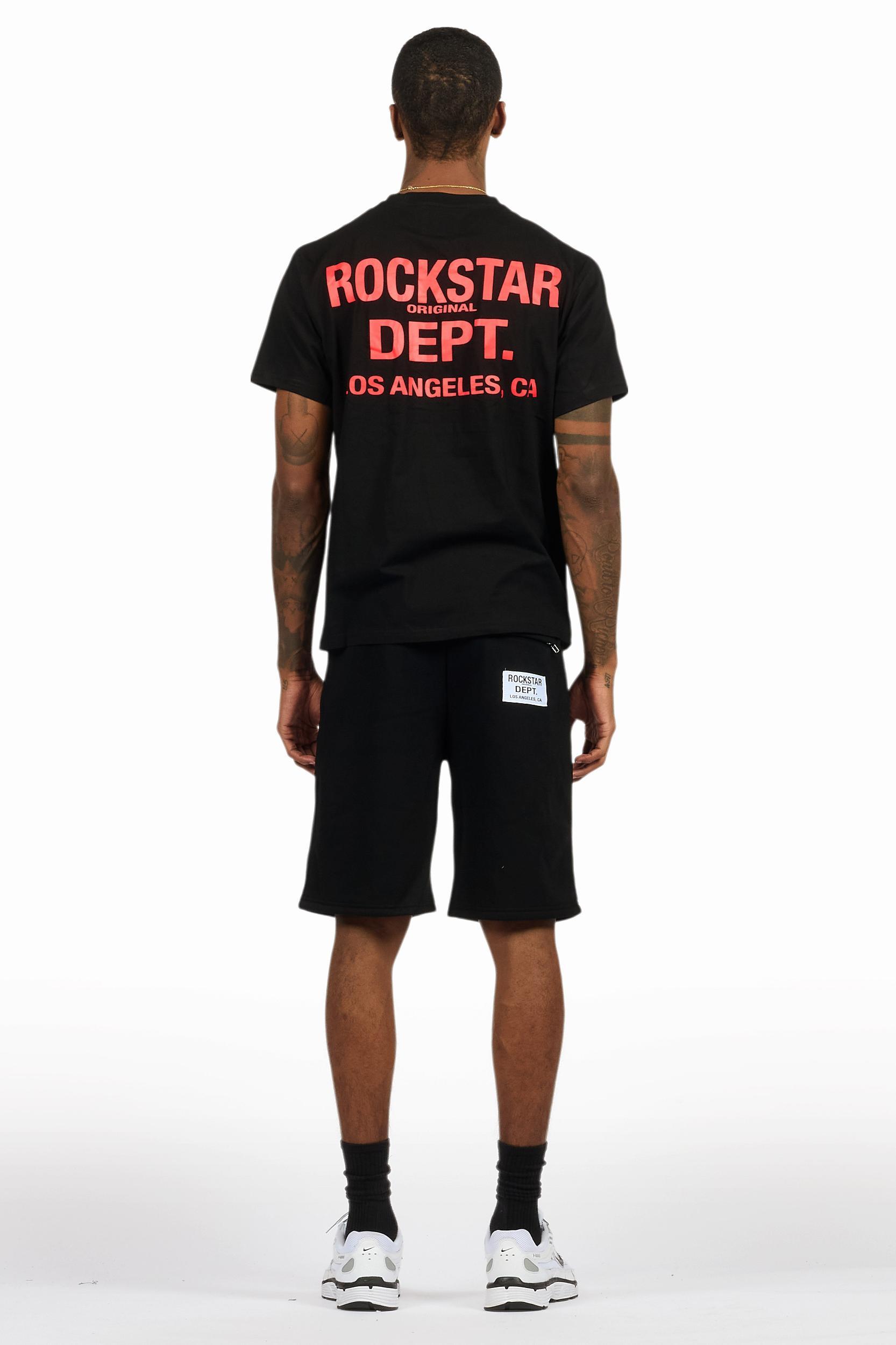 Drako Black Muscle Tee/Denim Jort Set Male Product Image
