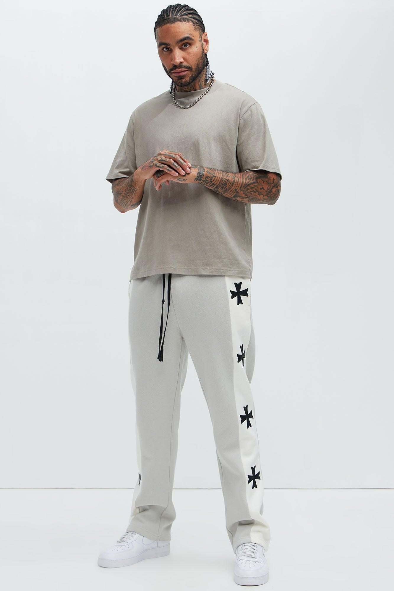 Desmond Straight Sweatpants - Grey/combo Product Image