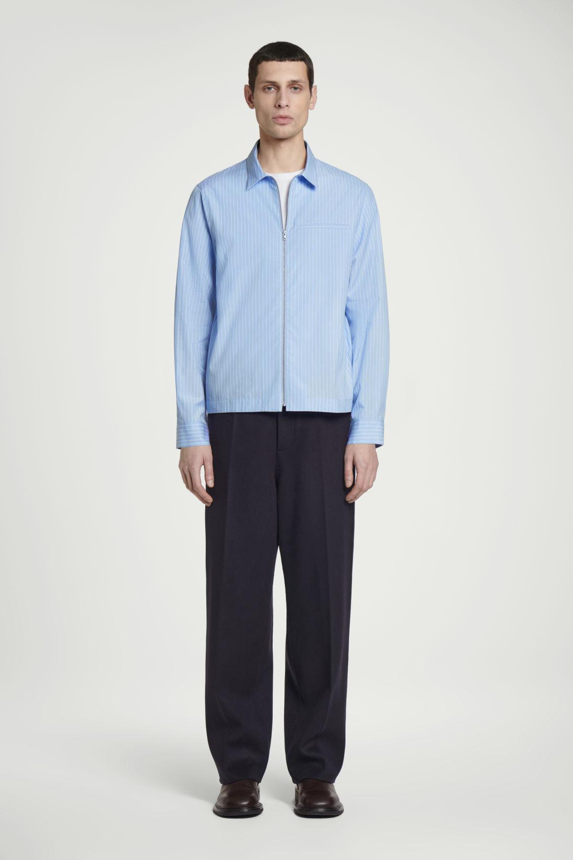 ZIPPED TWILL SHIRT Product Image