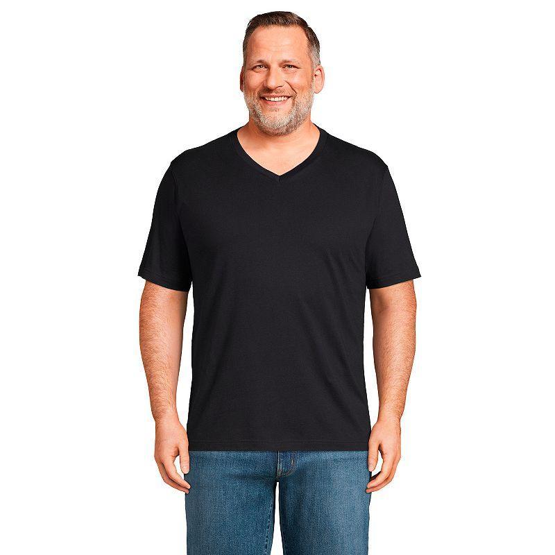 Big & Tall Lands End Super-T V-neck Tee, Mens Product Image