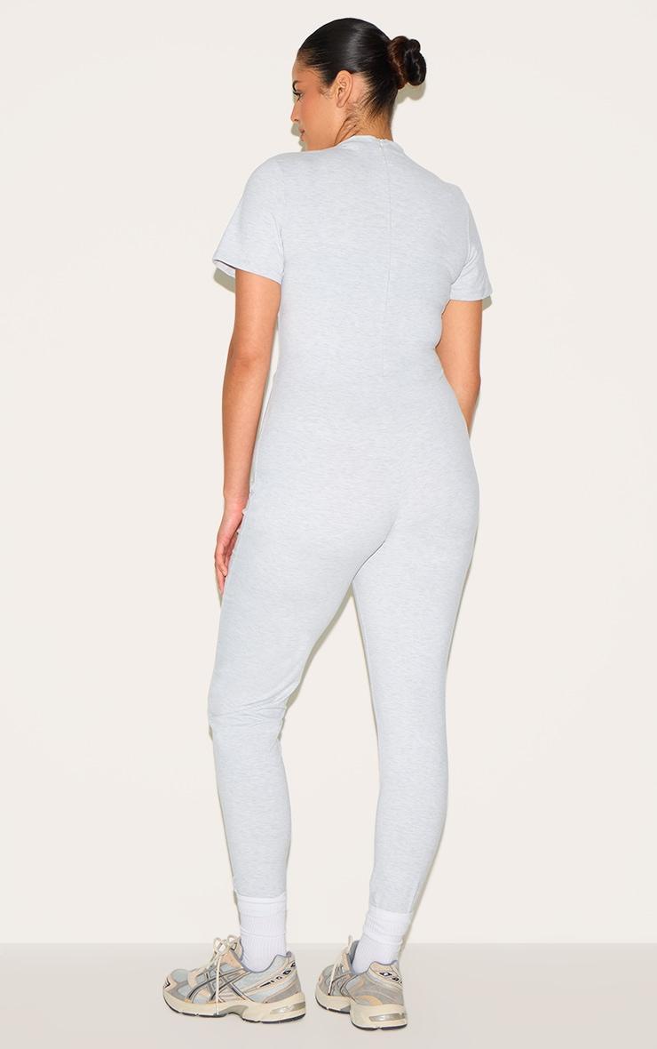 Ash Grey Ultimate Sculpt Short Sleeved Unitard Product Image
