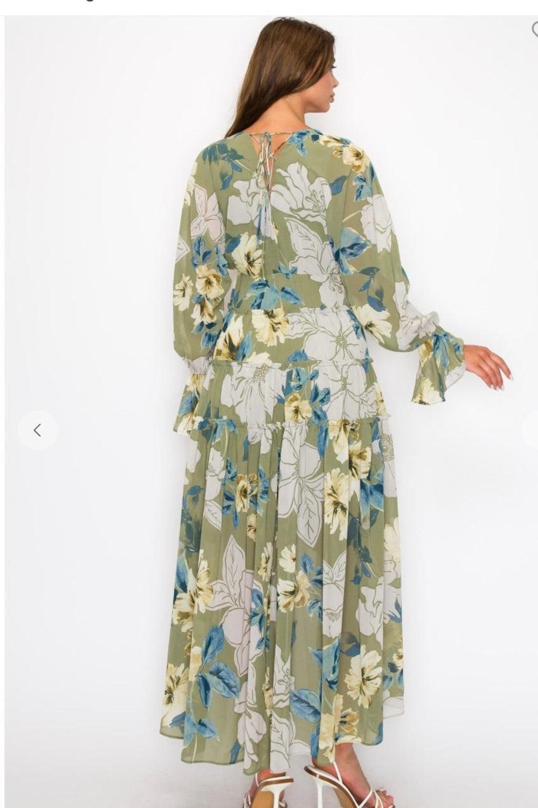 Maxi Dress, Olive Product Image