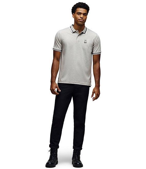 Psycho Bunny Chris Performance Pique Short Sleeve Polo Shirt Product Image
