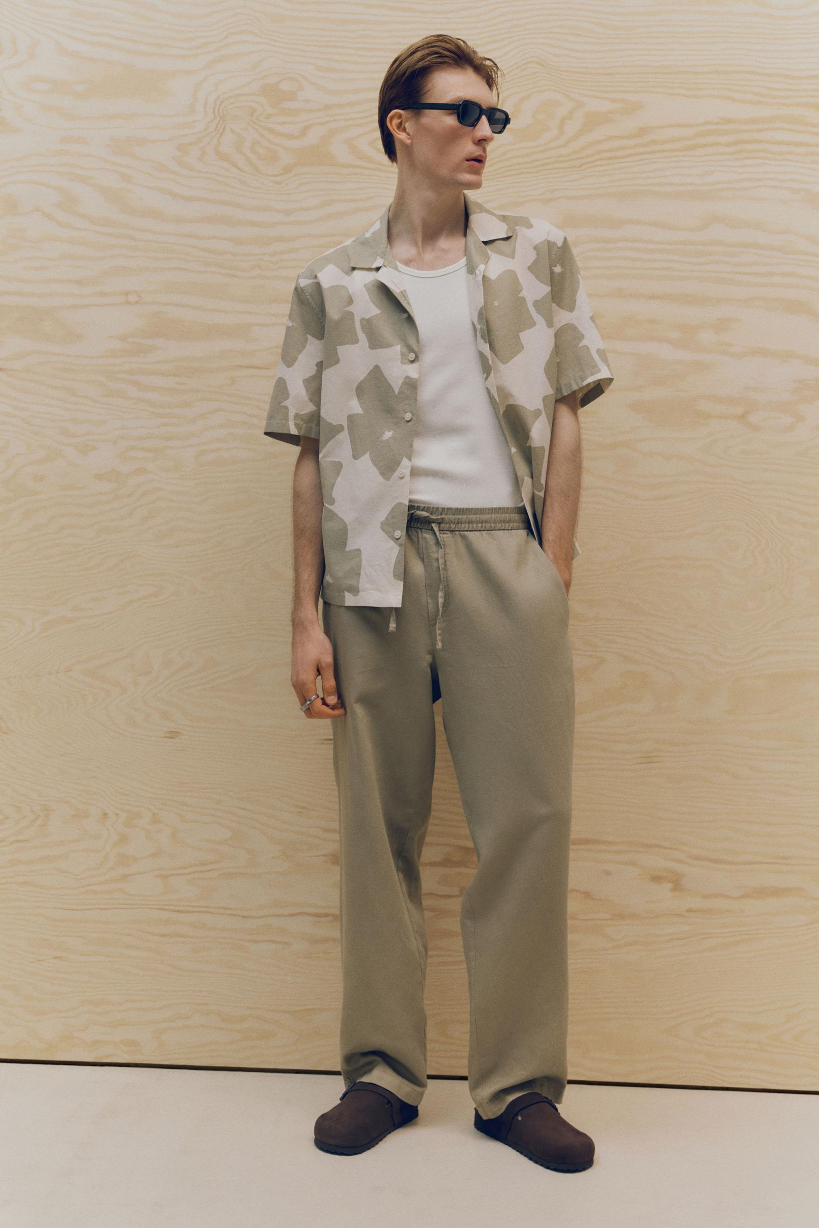 Relaxed-Fit Linen Pants Product Image