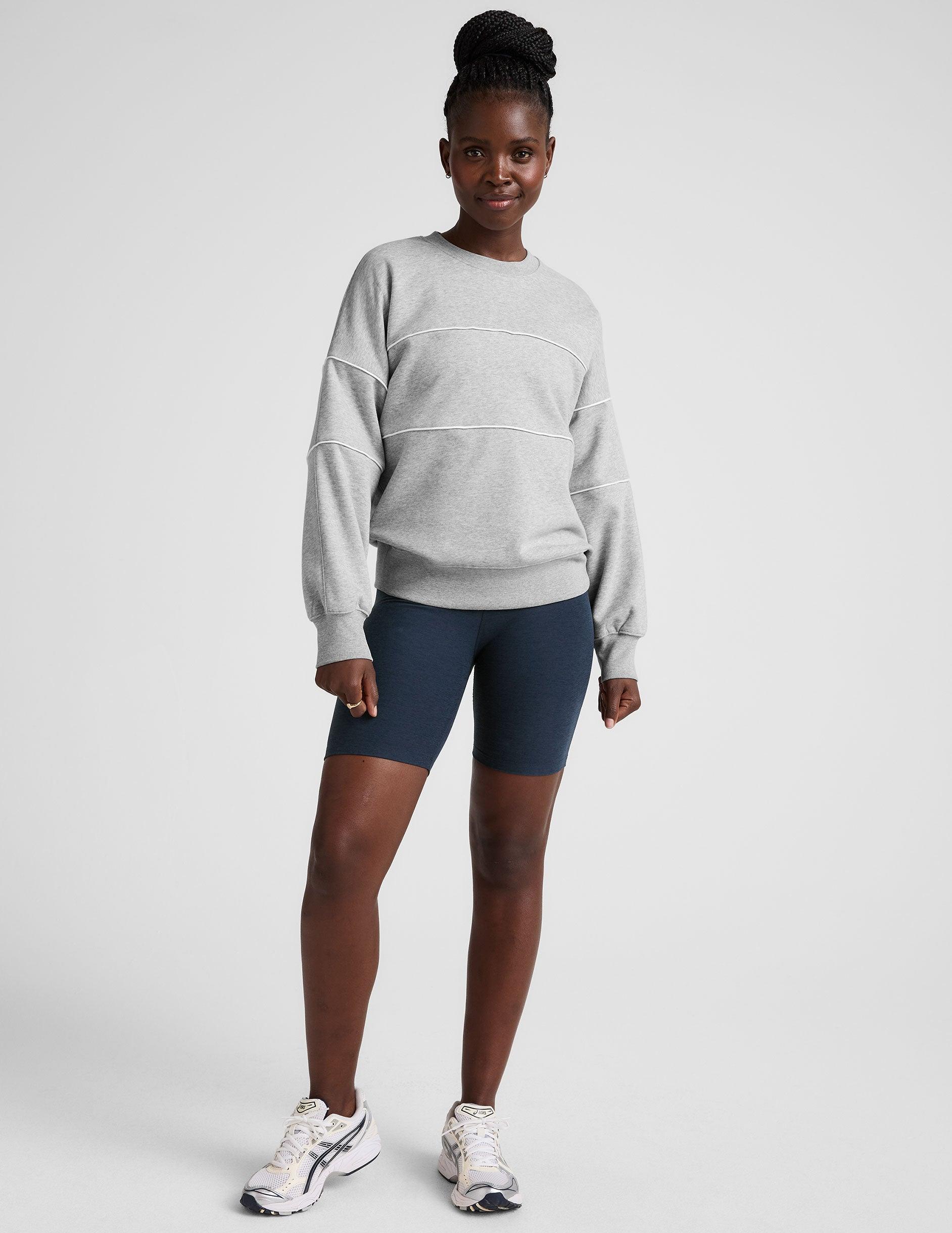 LuxeFleece Piper Oversized Sweatshirt Product Image