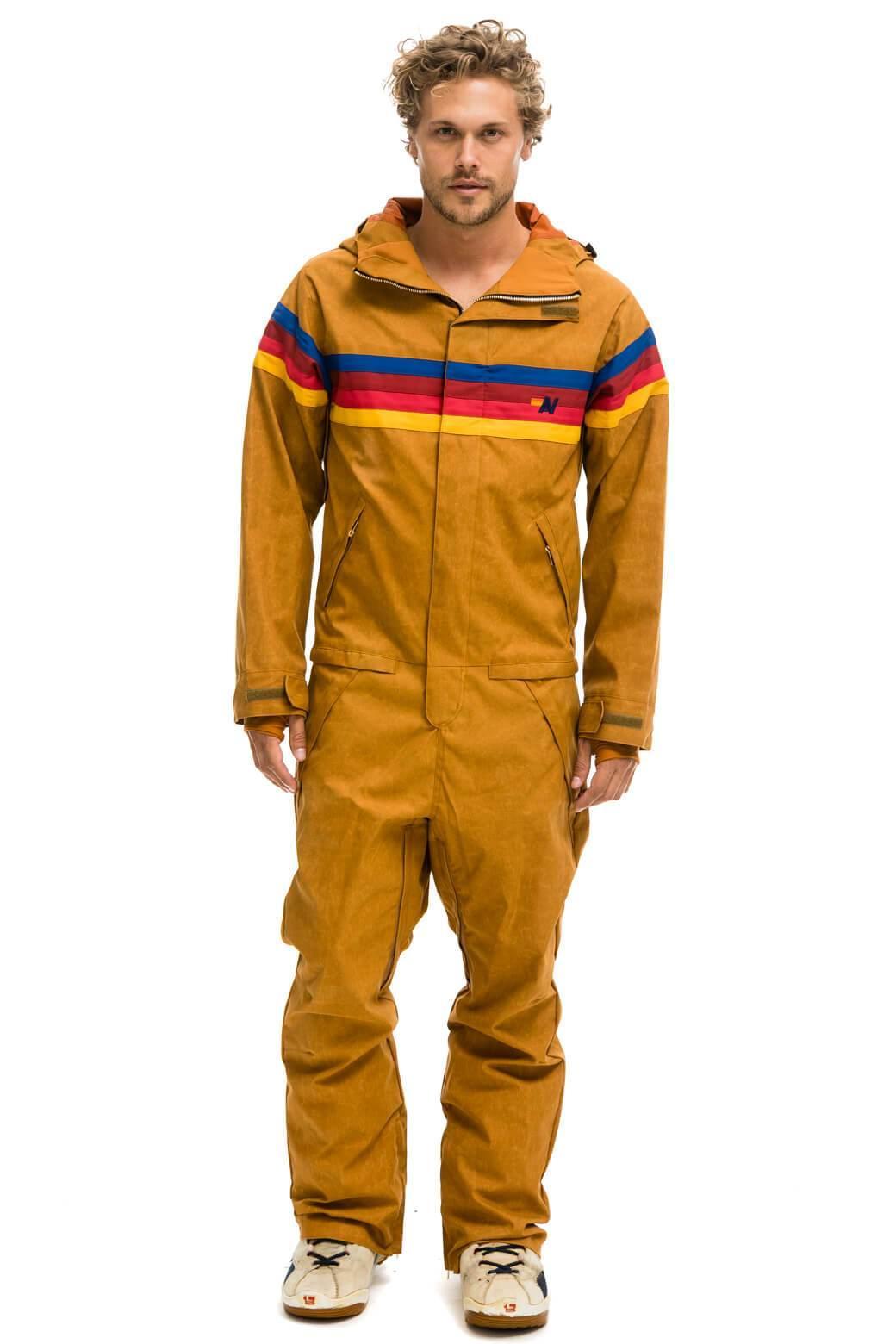 MEN'S 4 STRIPE WAX POWDER SUIT - KHAKI Male Product Image