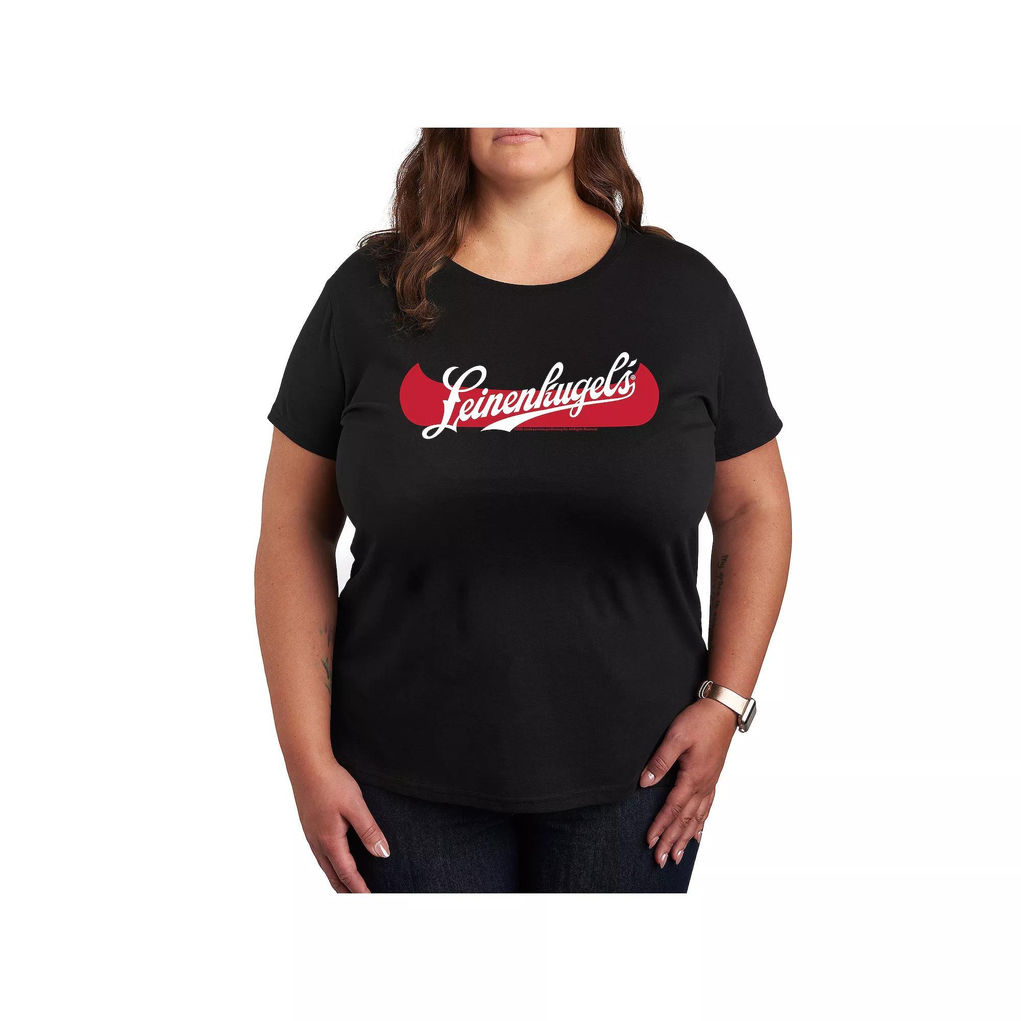 Plus Leinenkugels Canoe Logo Graphic Tee, Womens Grey Blue Product Image