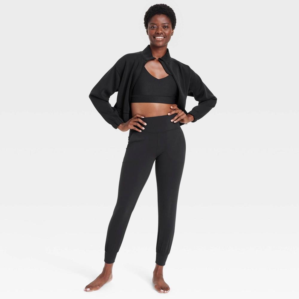 Womens Everyday Soft High-Rise Jogger Pants - All In Motion Black XS Product Image