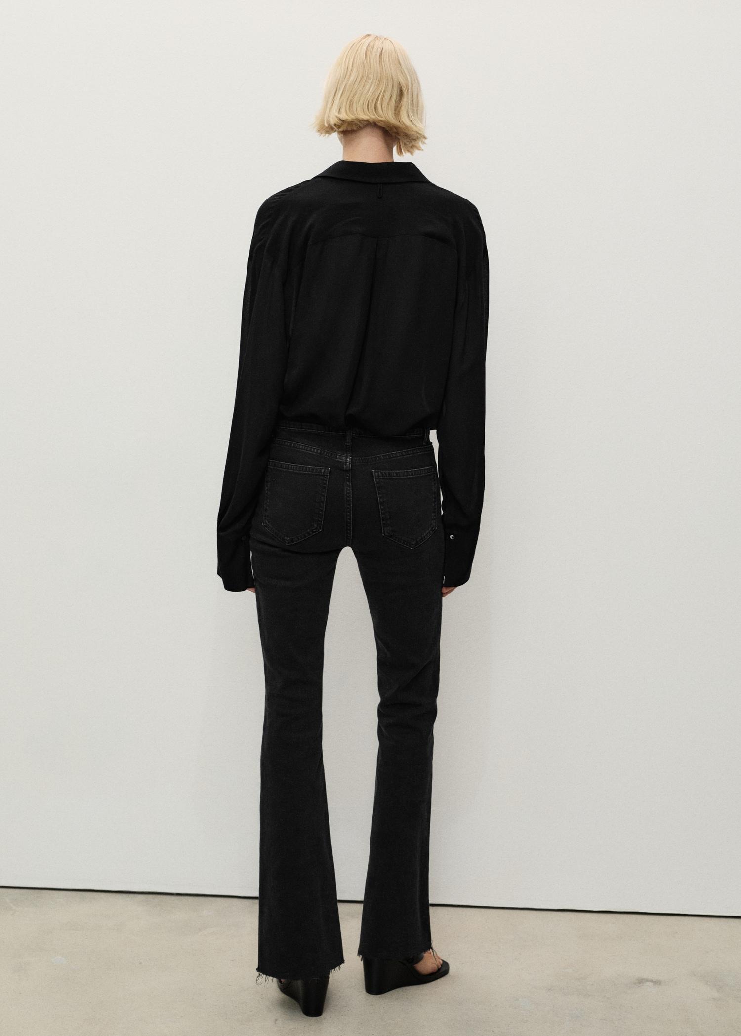 Fiona flared mid-rise jeans - Women | MANGO USA Product Image