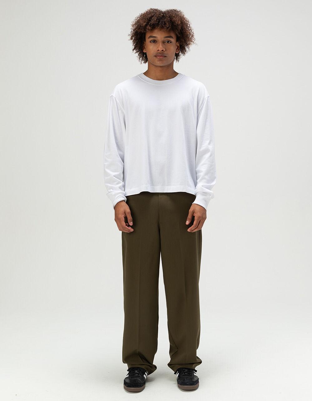 RSQ Mens Baggy Trousers - DARK OLIVE Product Image