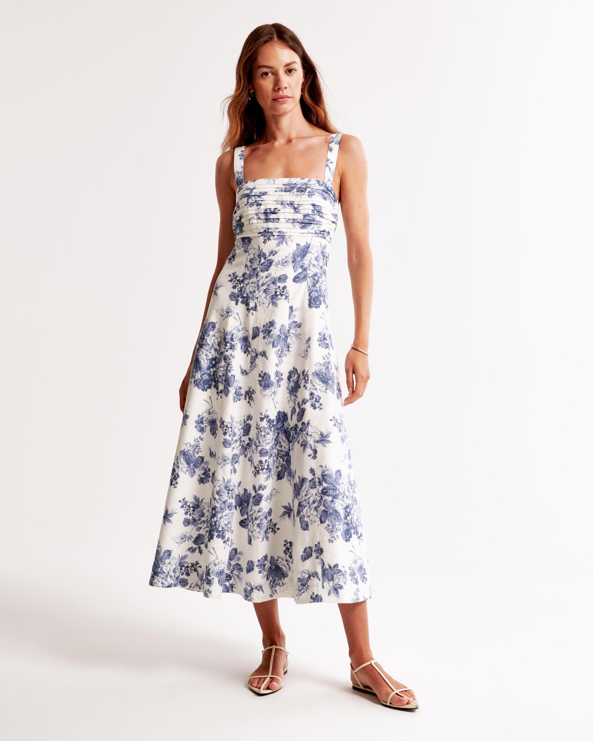 The A&F Emerson Fit & Flare Midi Dress Product Image