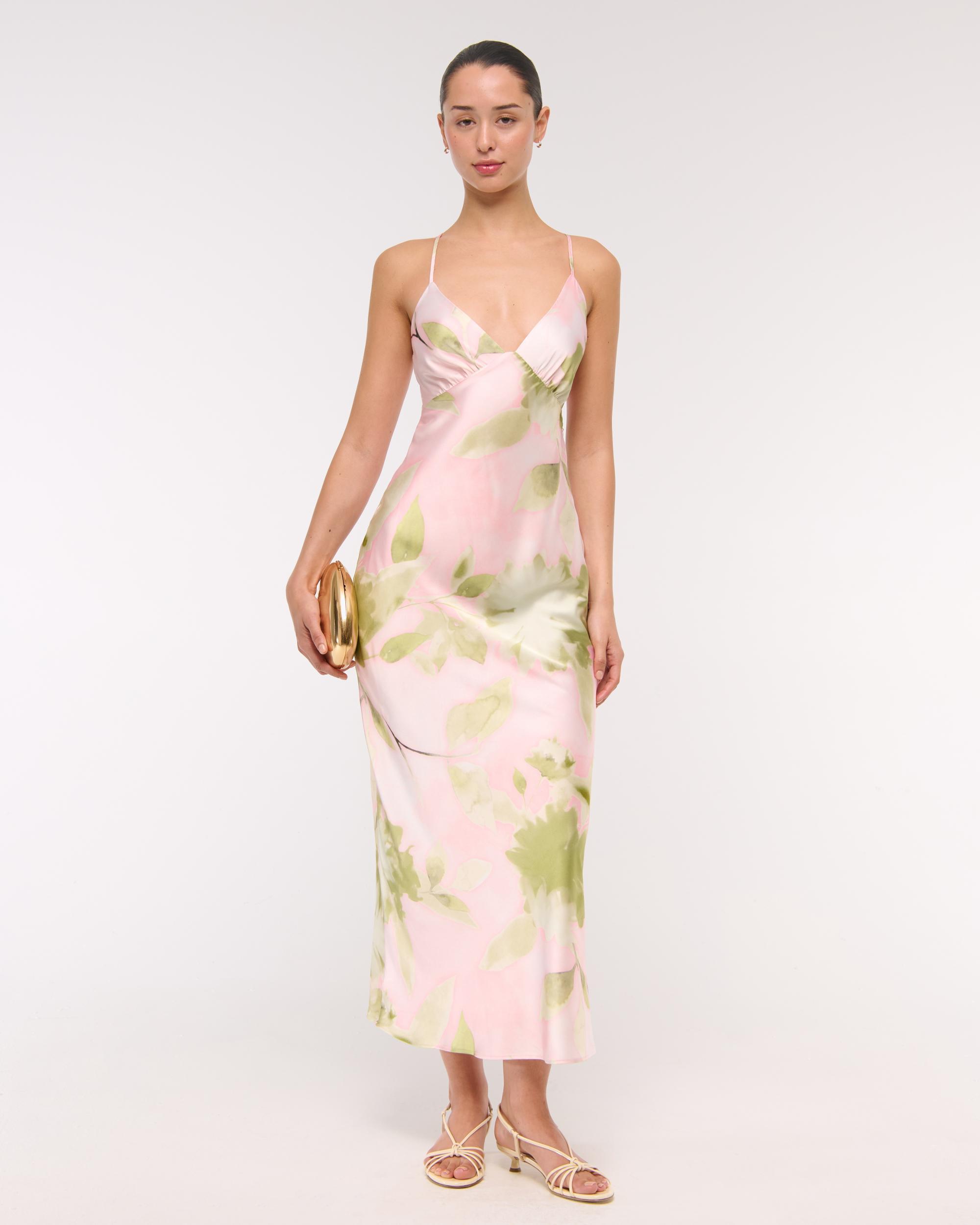 The A&F Julia Slip Tie-Back Maxi Dress Product Image