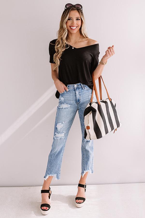 Coastal Chic Shift Tee In Black Product Image