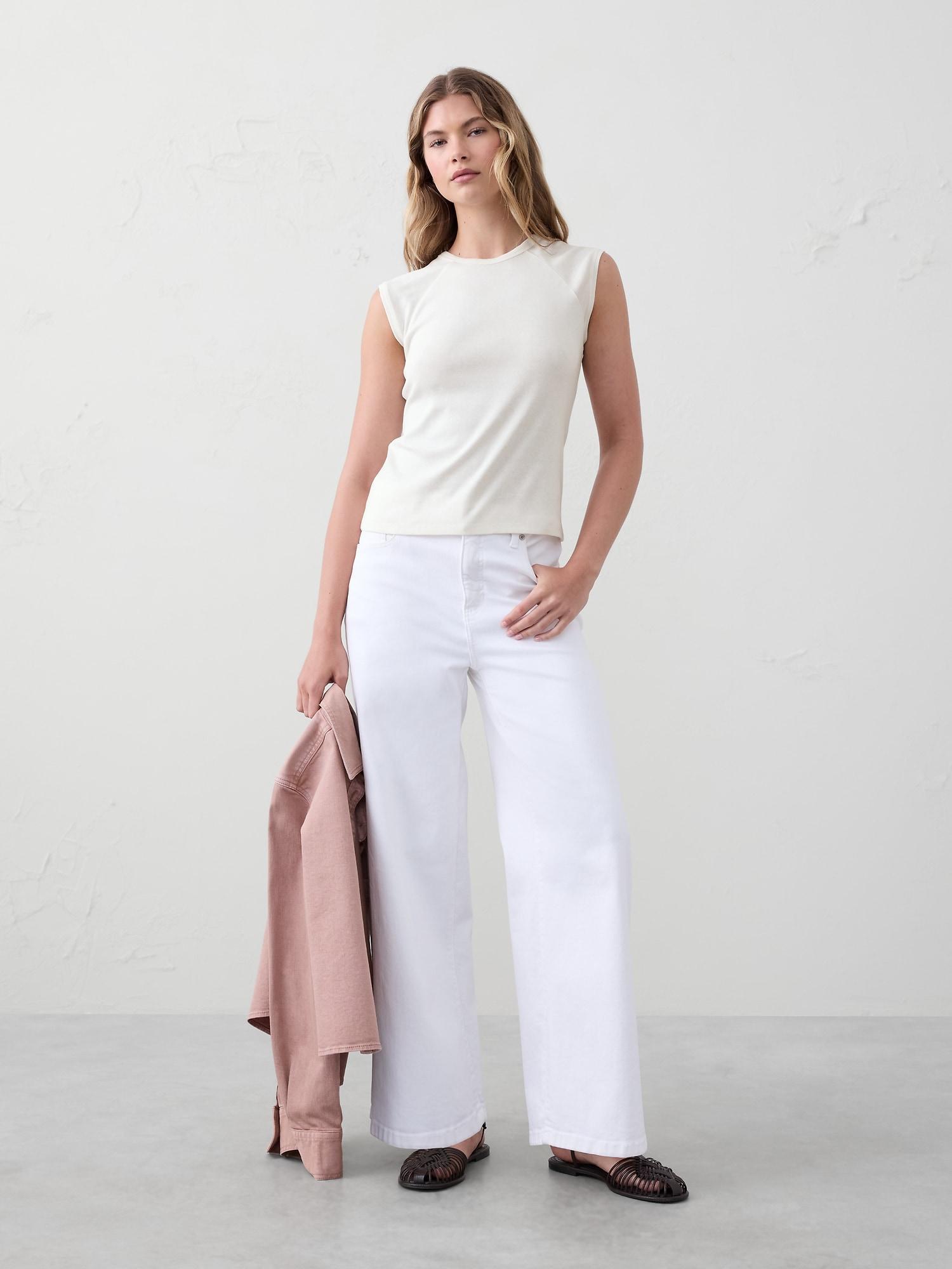 Ribbed High-Crew Top Product Image