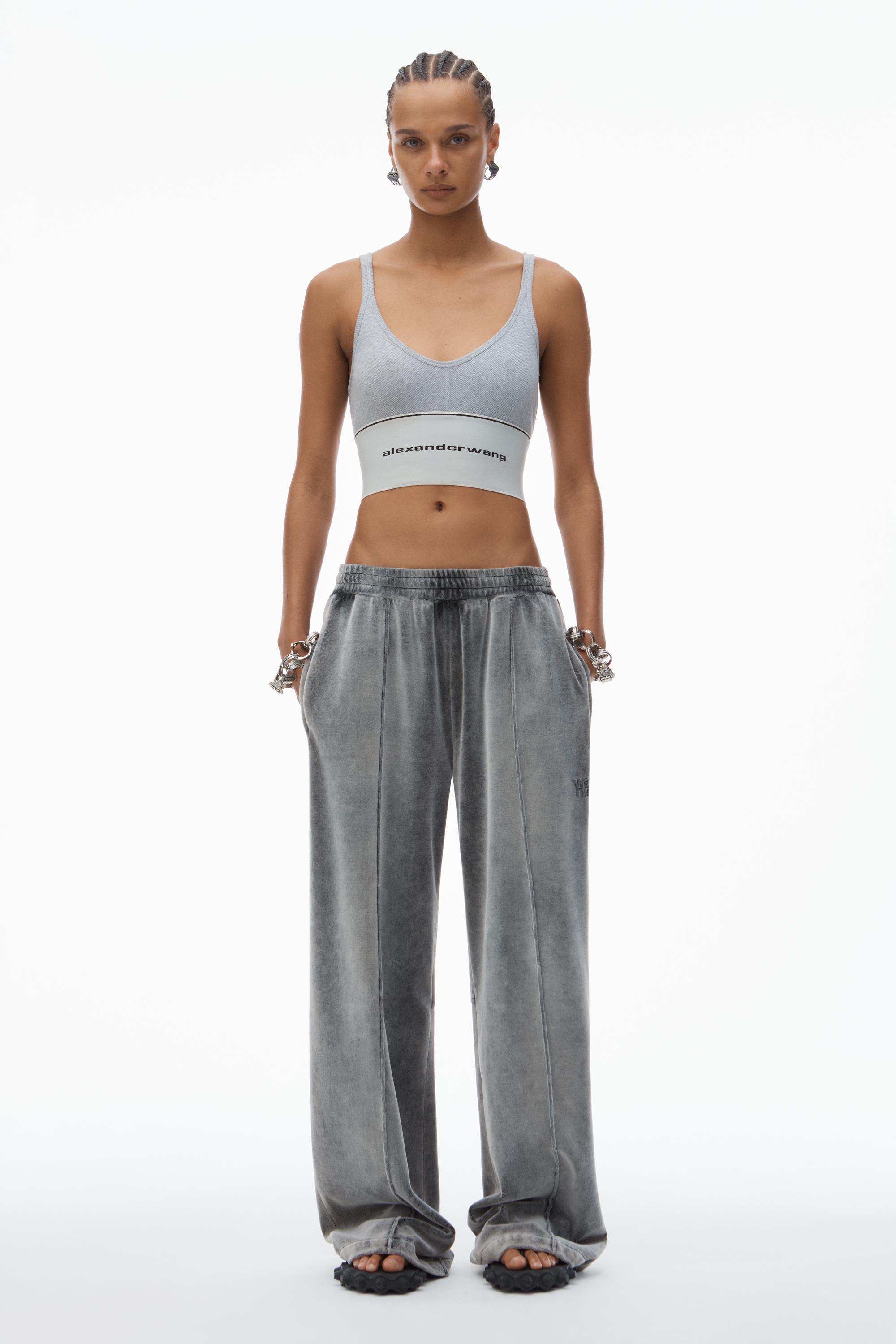 Logo Elastic Bra In Ribbed Jersey Product Image
