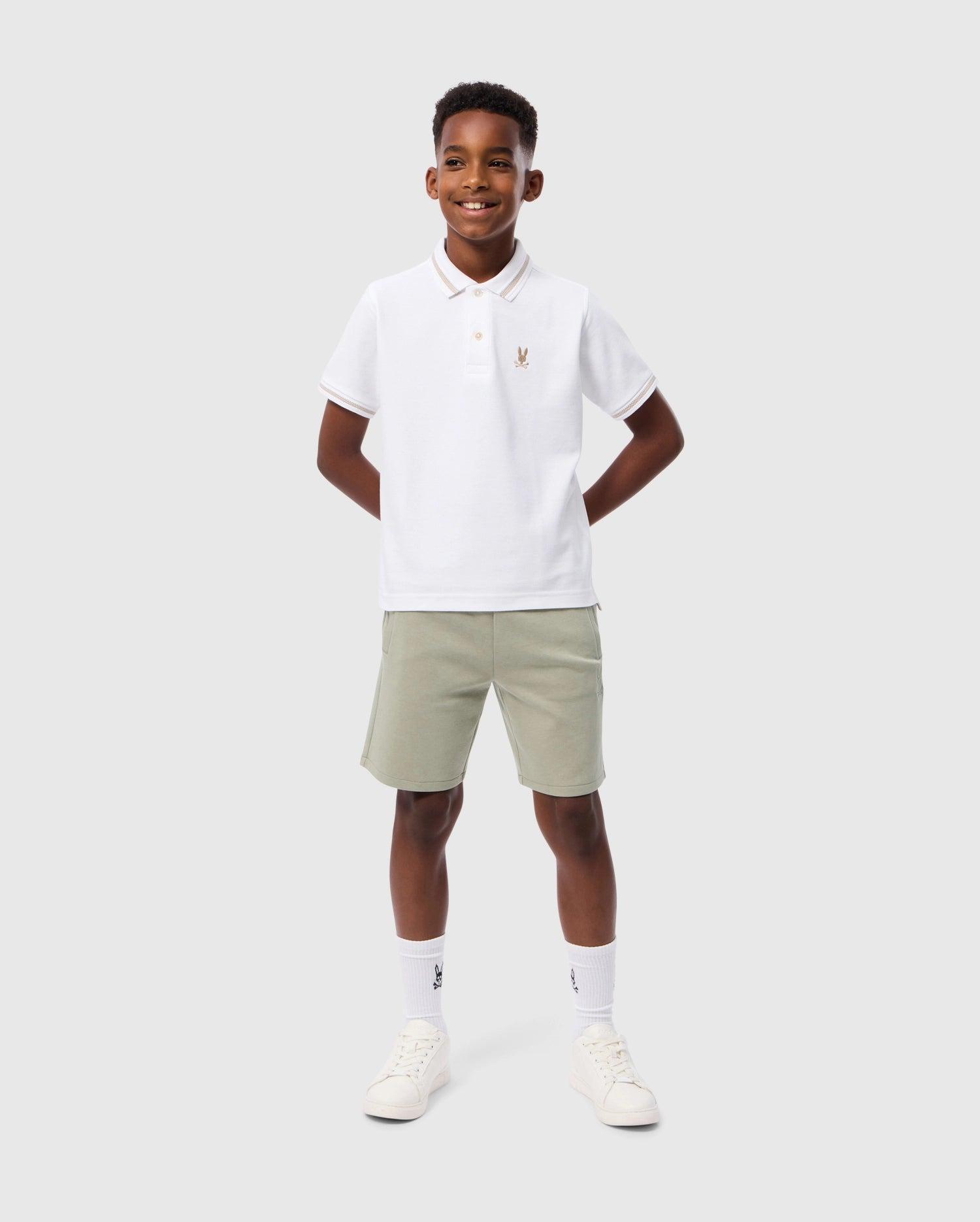 KIDS RIVIERA PIQUE POLO SHIRT - B0K640C200 Product Image