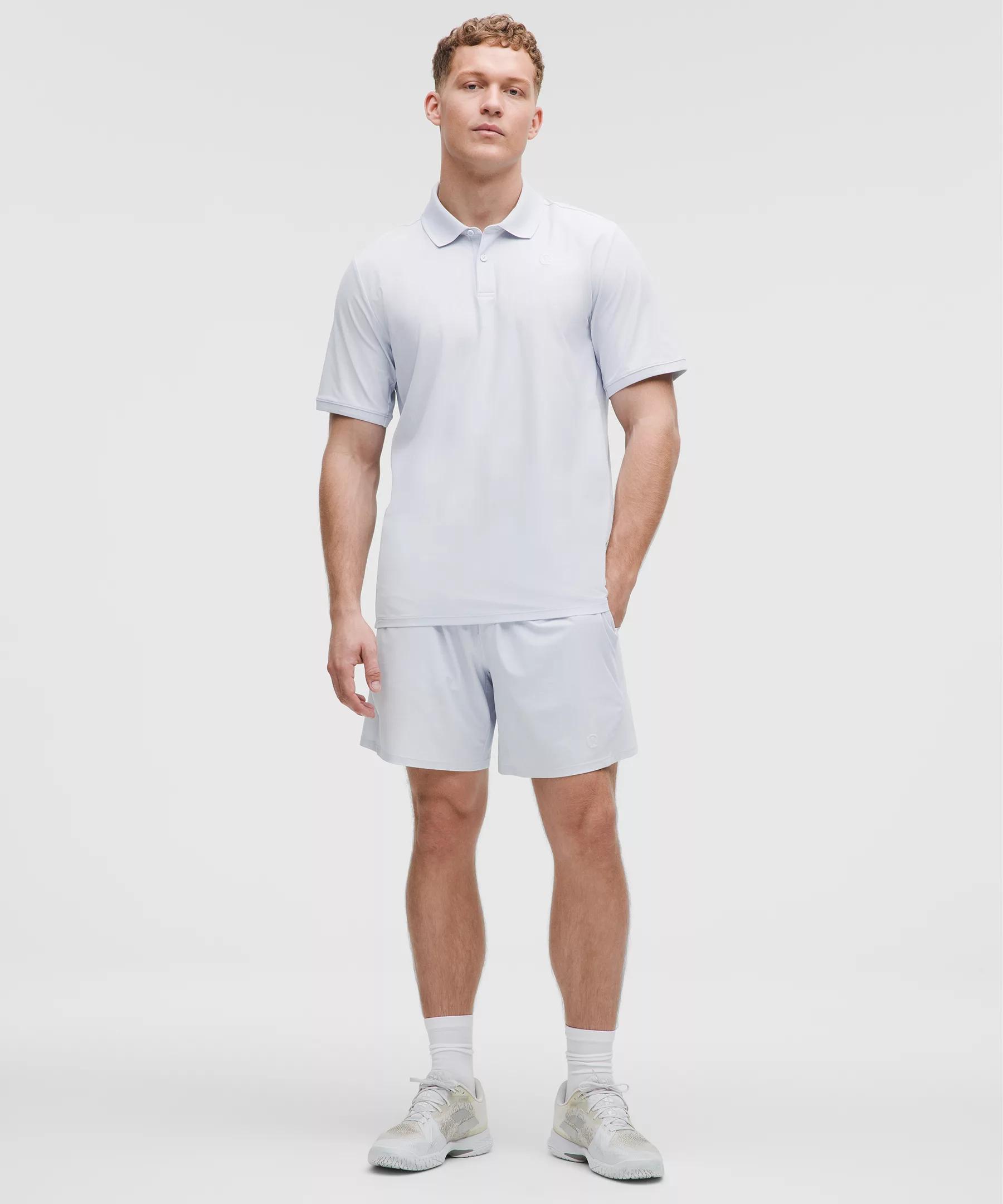 Striped Mesh Tennis Short 7" Product Image