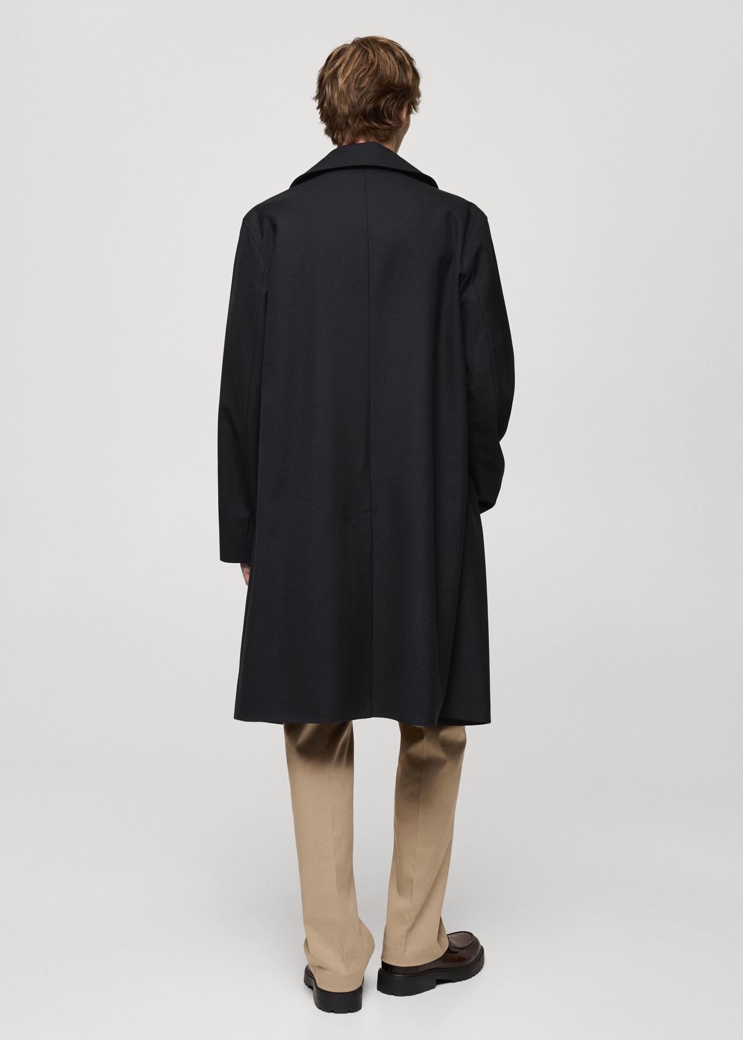 Oversized comfort stretch trench coat - Men | MANGO USA Product Image