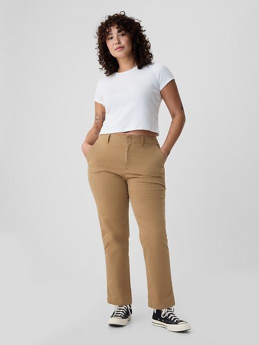 Mid Rise Downtown Khakis Product Image