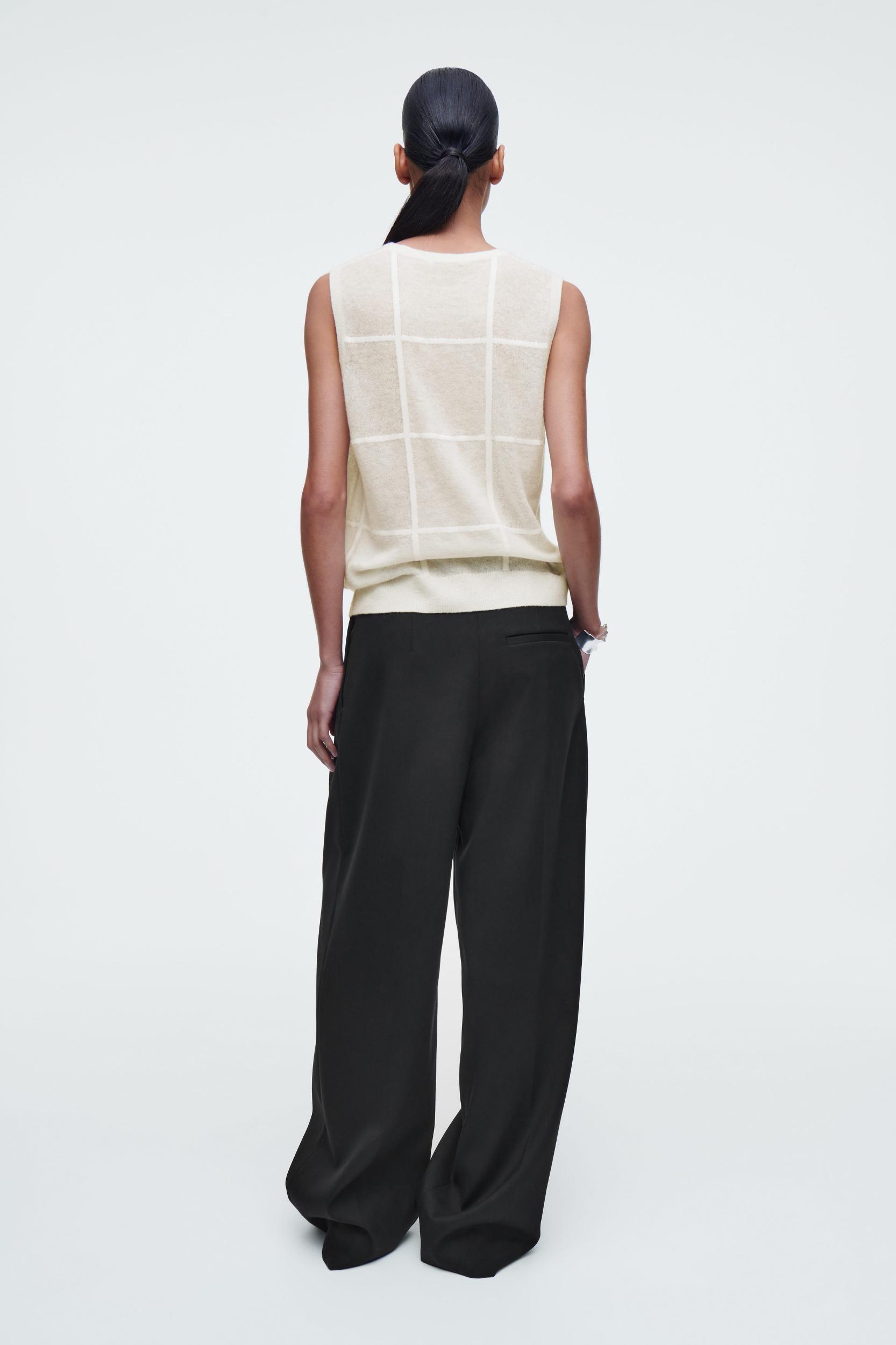 WINDOWPANE-CHECK TANK Product Image