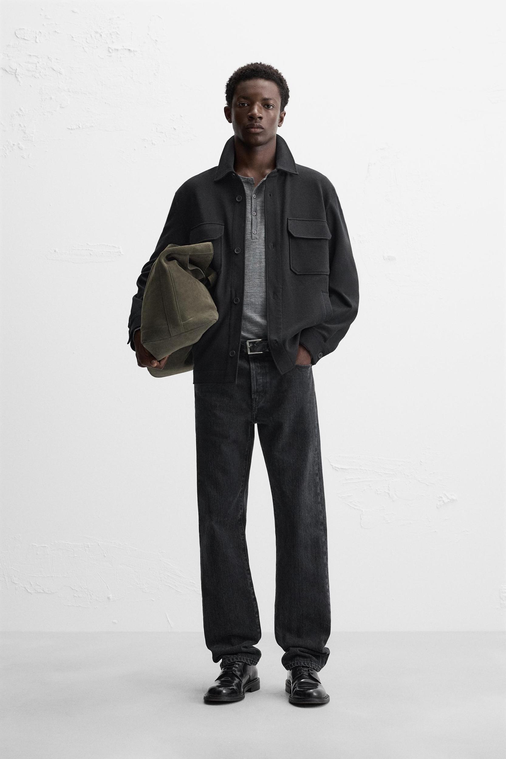 TEXTURED STRETCH OVERSHIRT Product Image