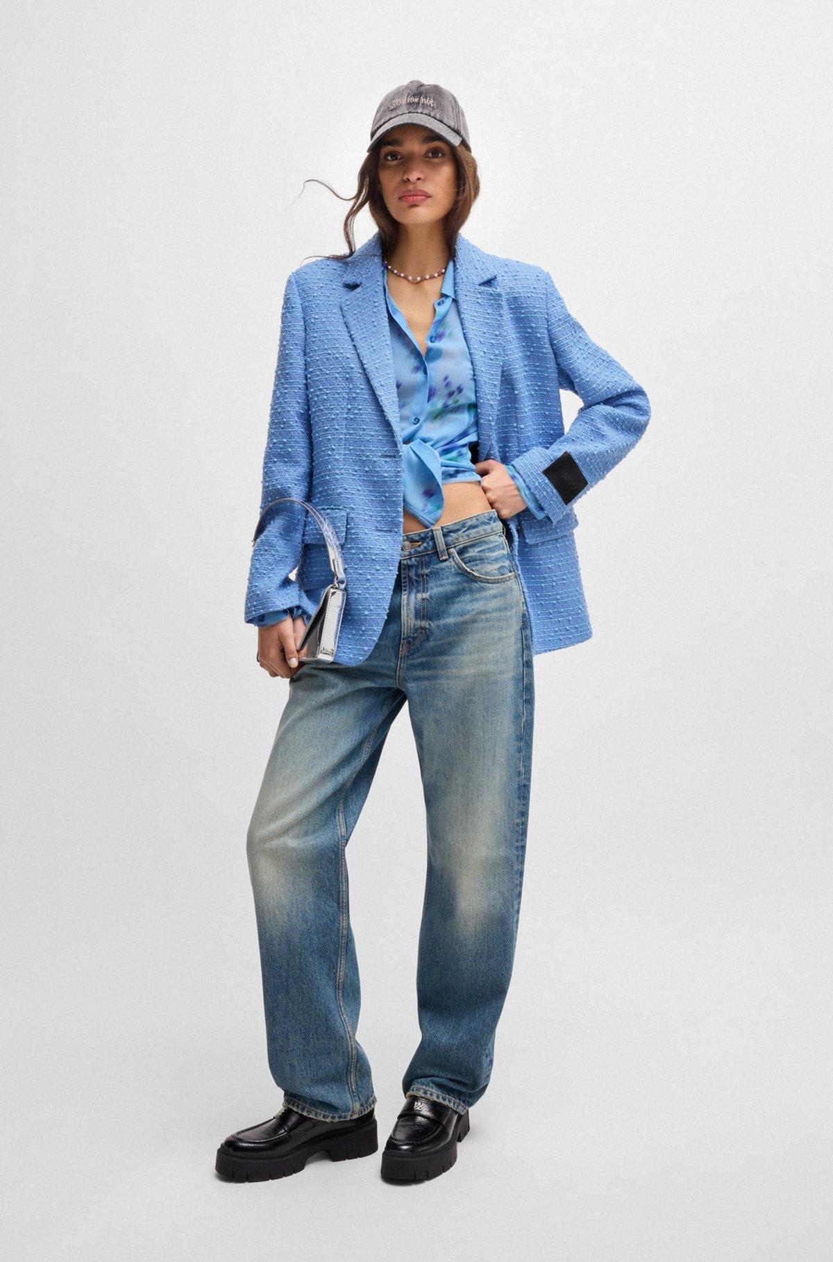 Relaxed-fit jacket in textured bouclé Product Image