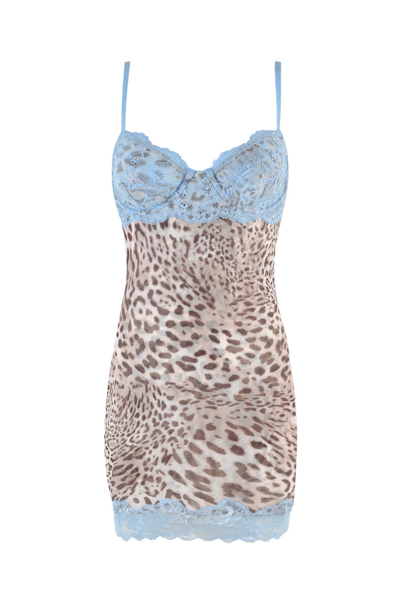 CALYPSO MINI DRESS - NEUTRAL : LEOPARD LIMBO Product Image