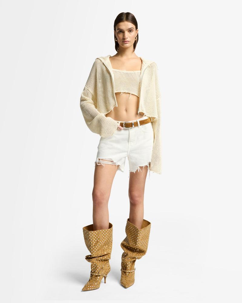 Cropped Open Knit Tank Product Image