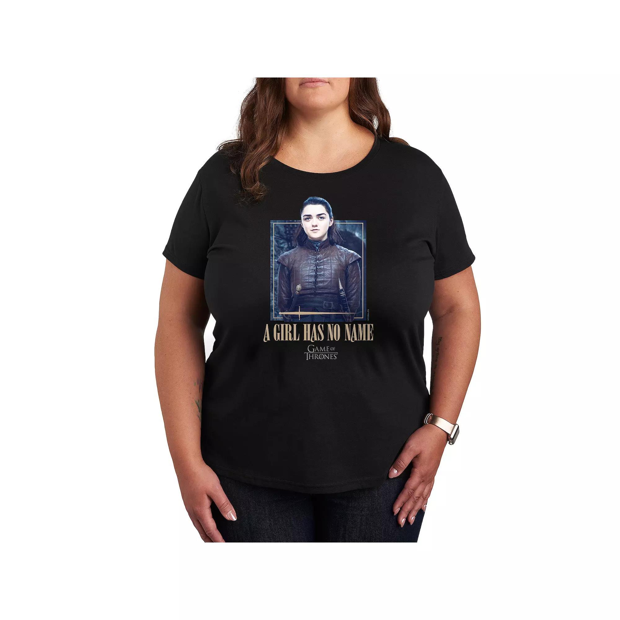 Plus Believe With Santa Hat Graphic Tee, Women's, Size: 3XL, Black Product Image