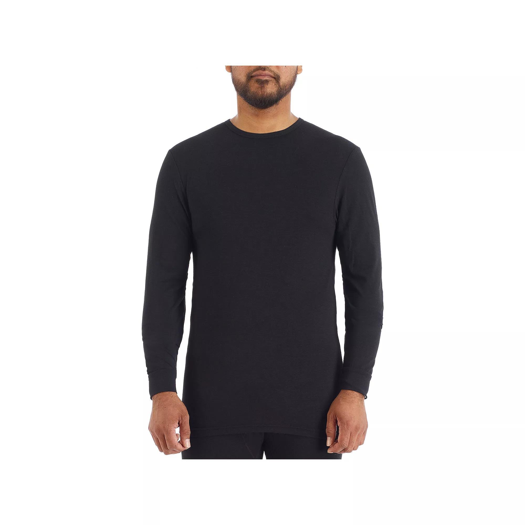 Men's Smith's Workwear Performance Crewneck Underwear Tee, Size: XL, Black Product Image