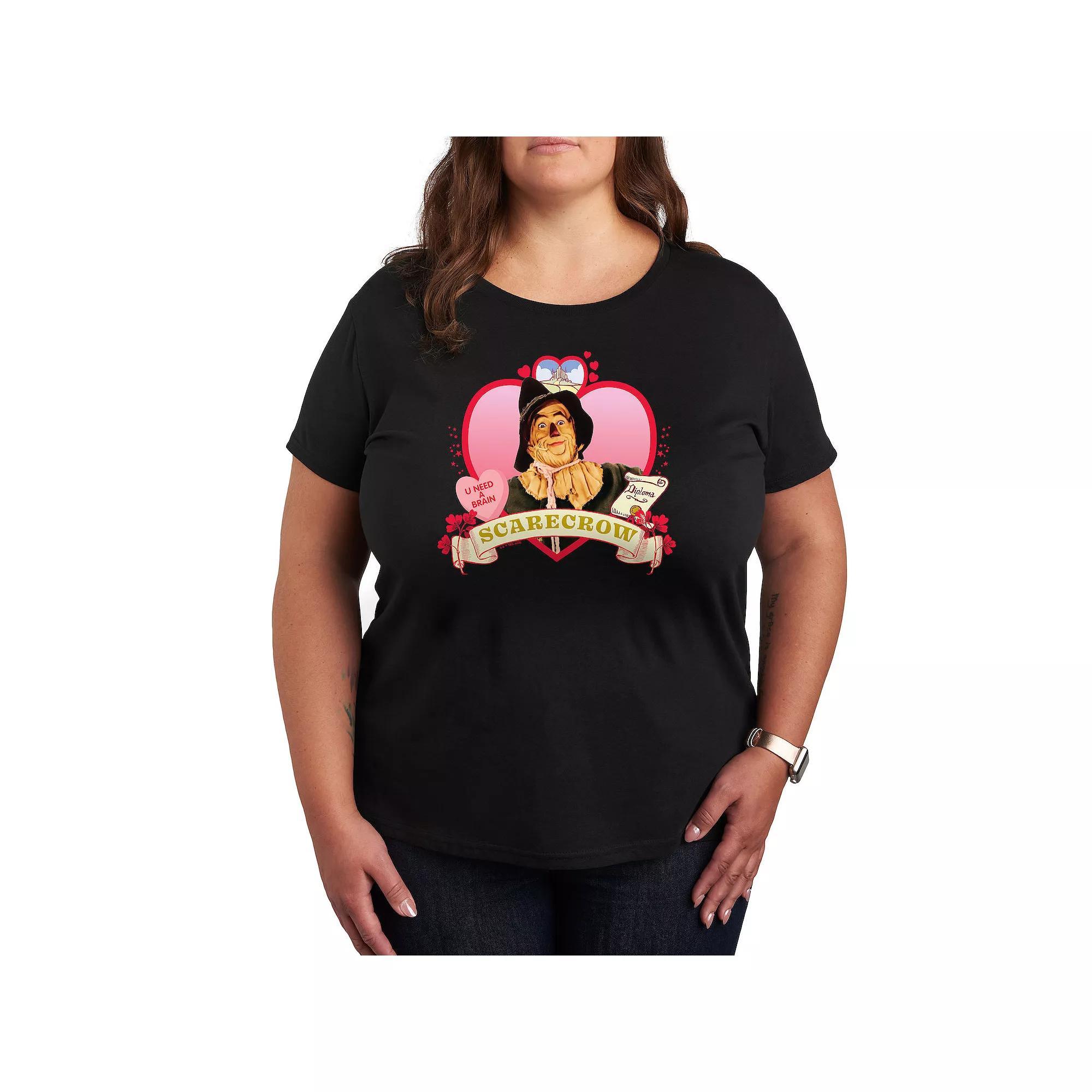 Plus Flowers In Mason Jar Graphic Tee, Womens Heather Grey Product Image