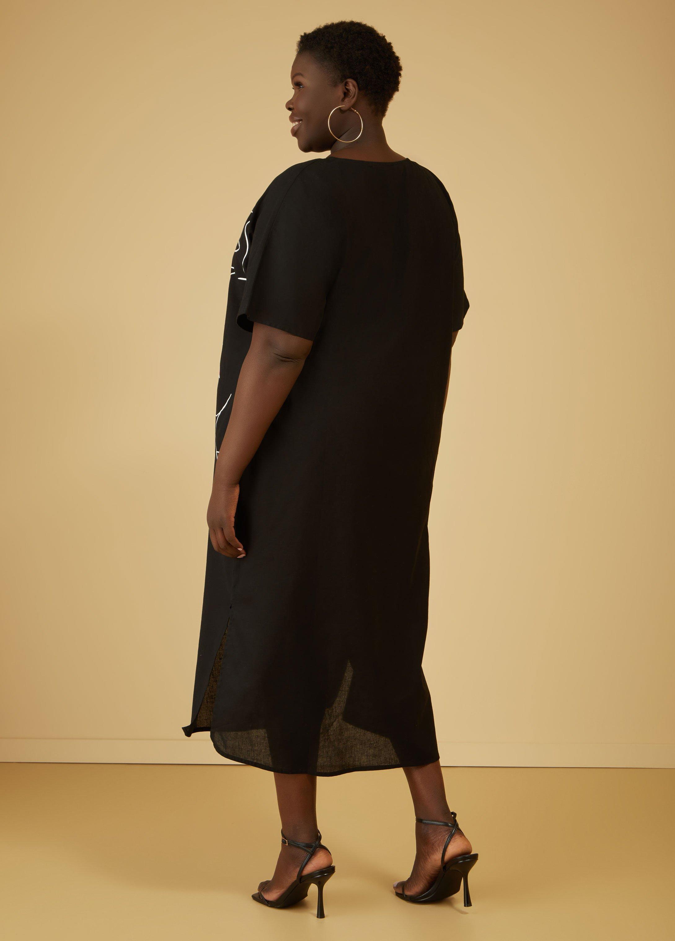 Sketch Linen Blend Midaxi Dress Product Image