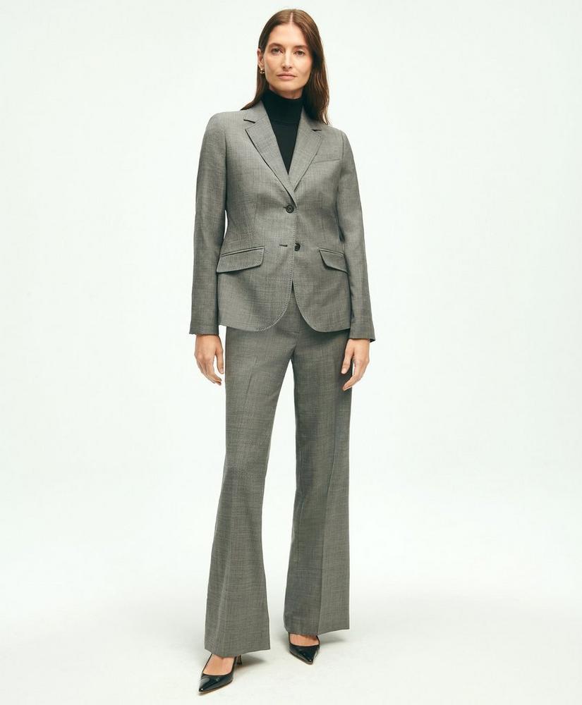 Stretch Wool Twill 2-Button Sharkskin Jacket Product Image