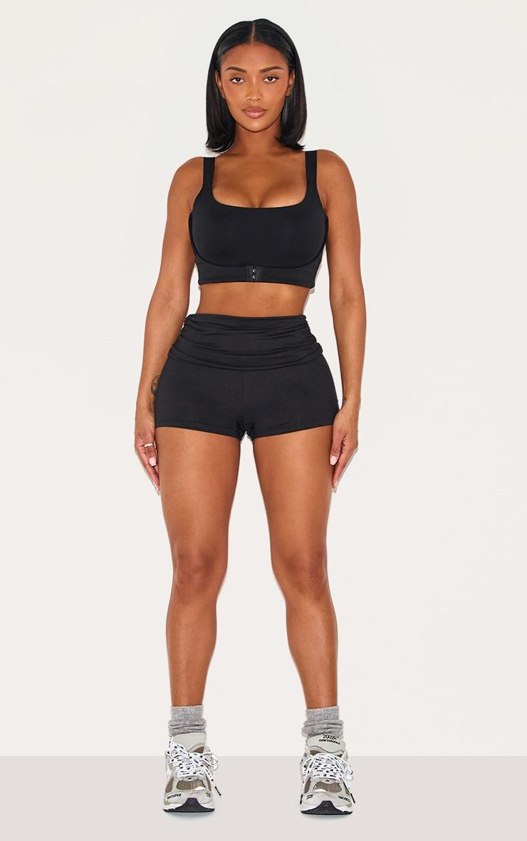  Shape Black Active Underbust Support Strap Padded Sports Bra Product Image