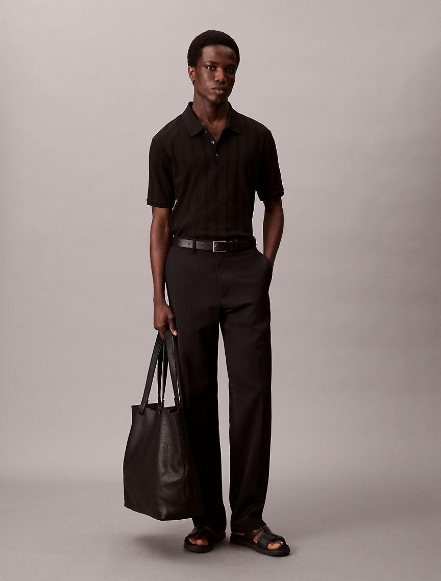 Variegated Rib Classic Polo Shirt  Product Image