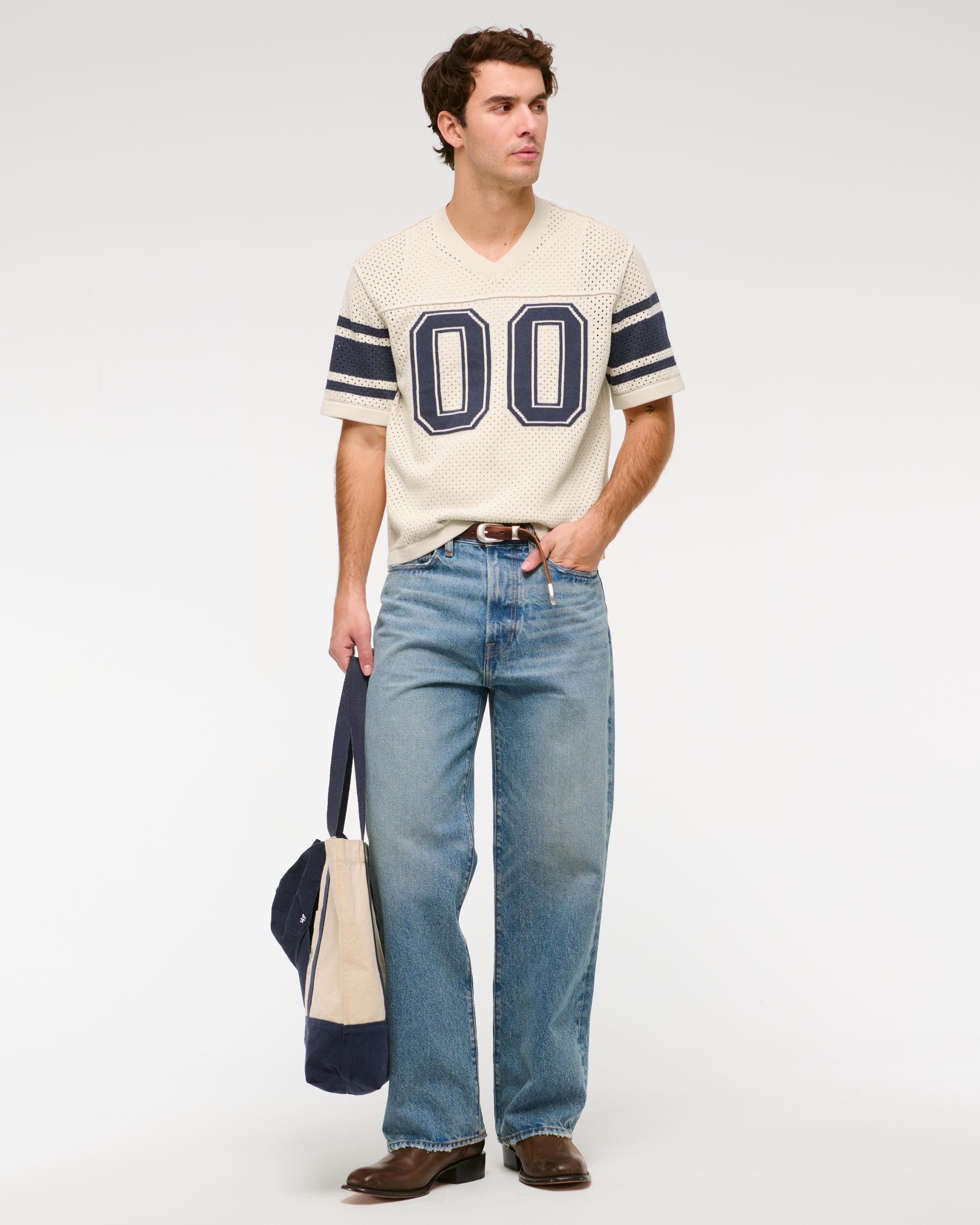 Football Jersey-Inspired Sweater Product Image
