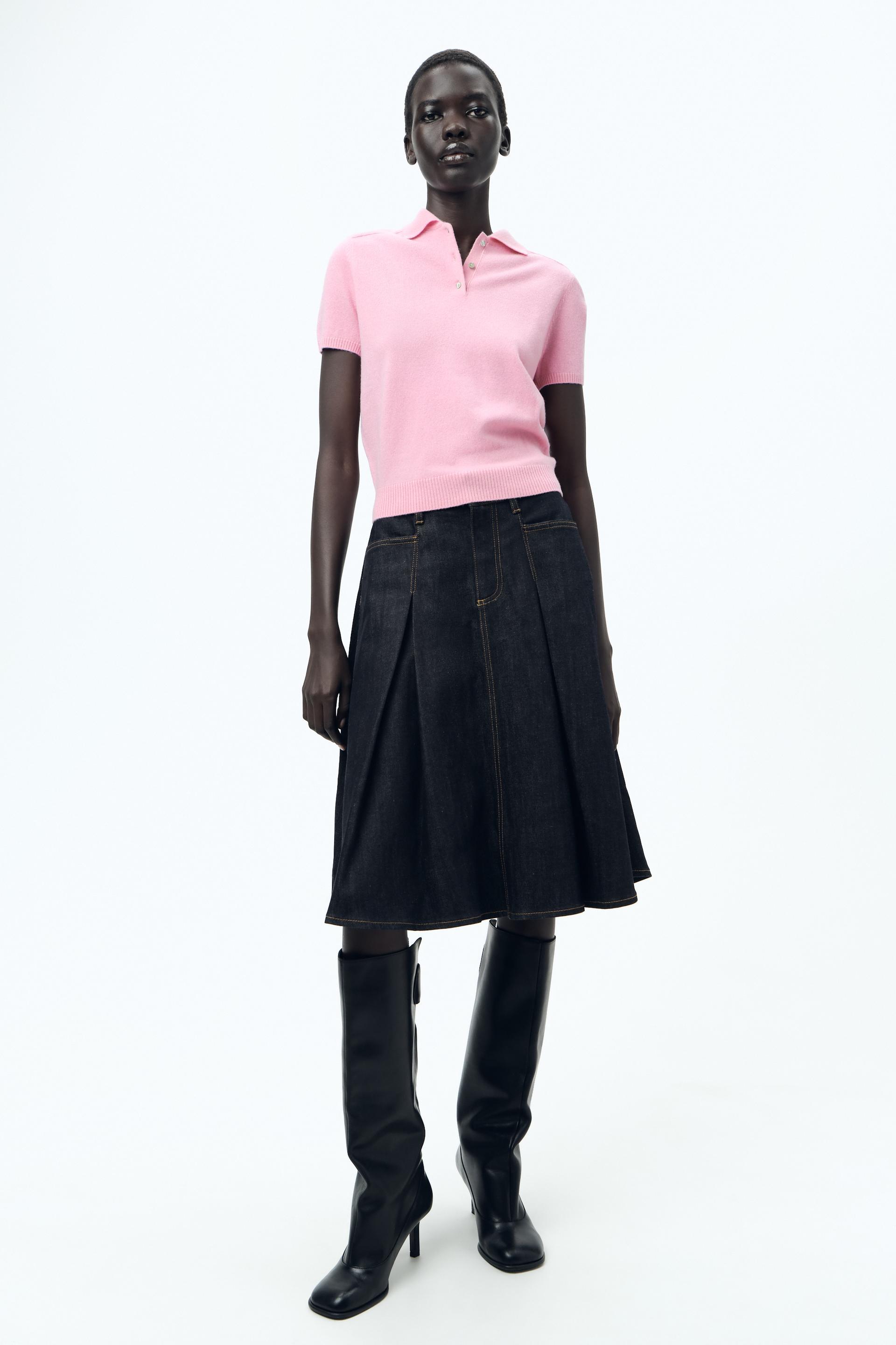 100% WOOL BASIC JERSEY POLO SHIRT Product Image