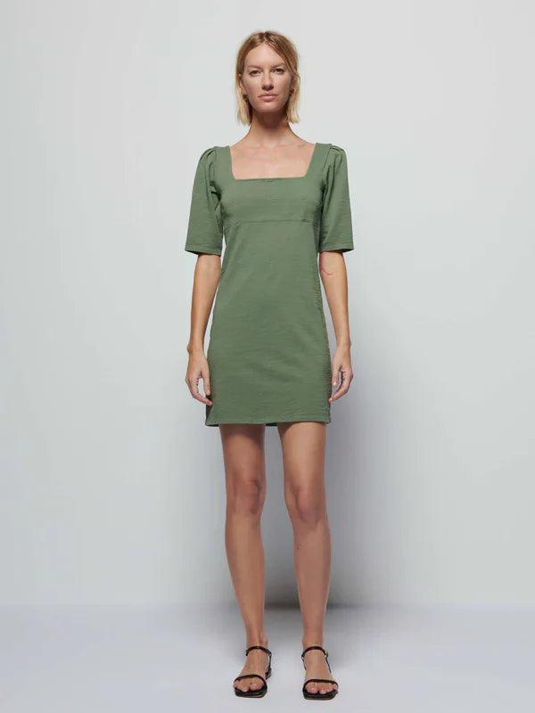 Nation LTD Edith Square Neck Dress in Sea Spray Product Image
