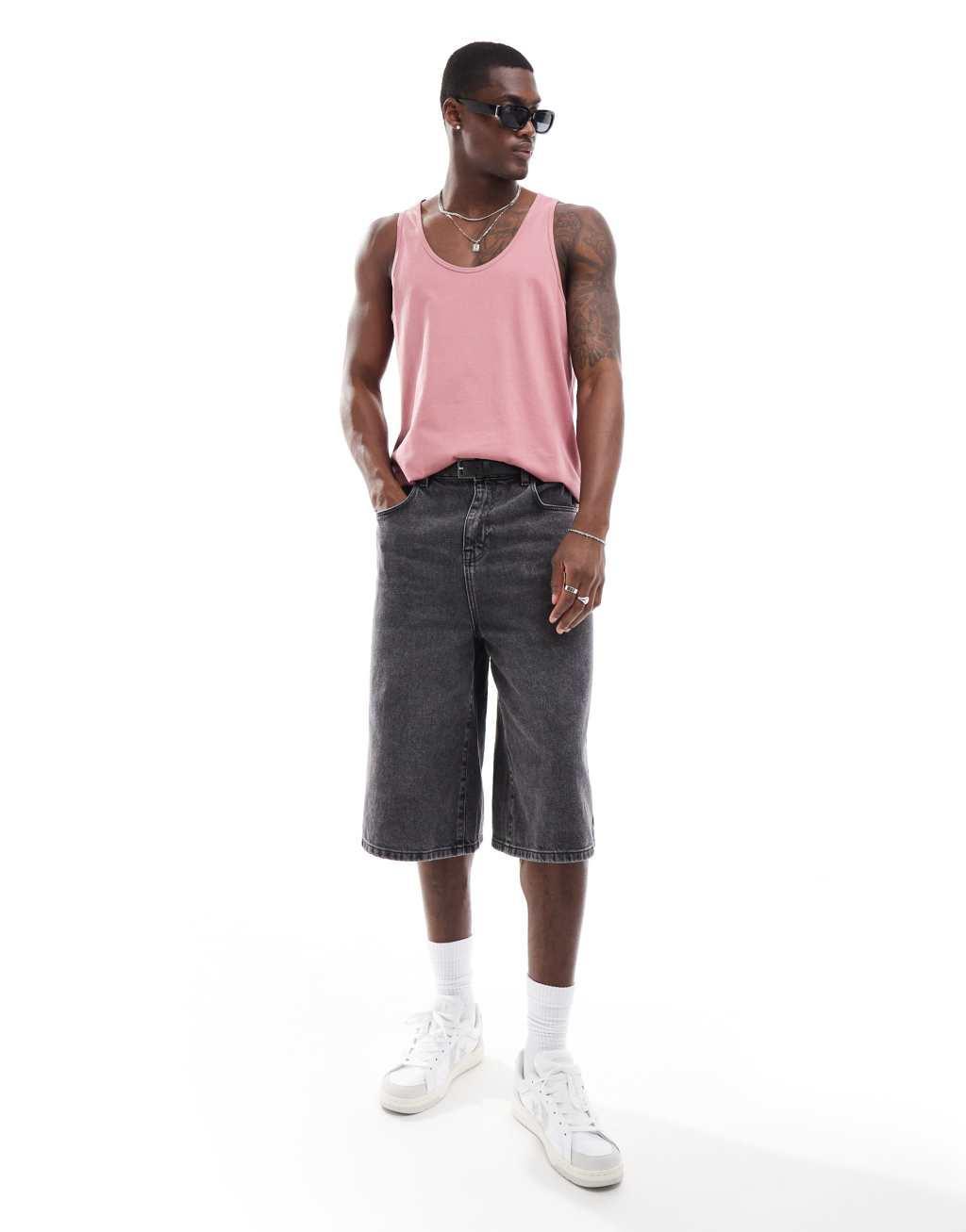 ASOS DESIGN vest in pink Product Image