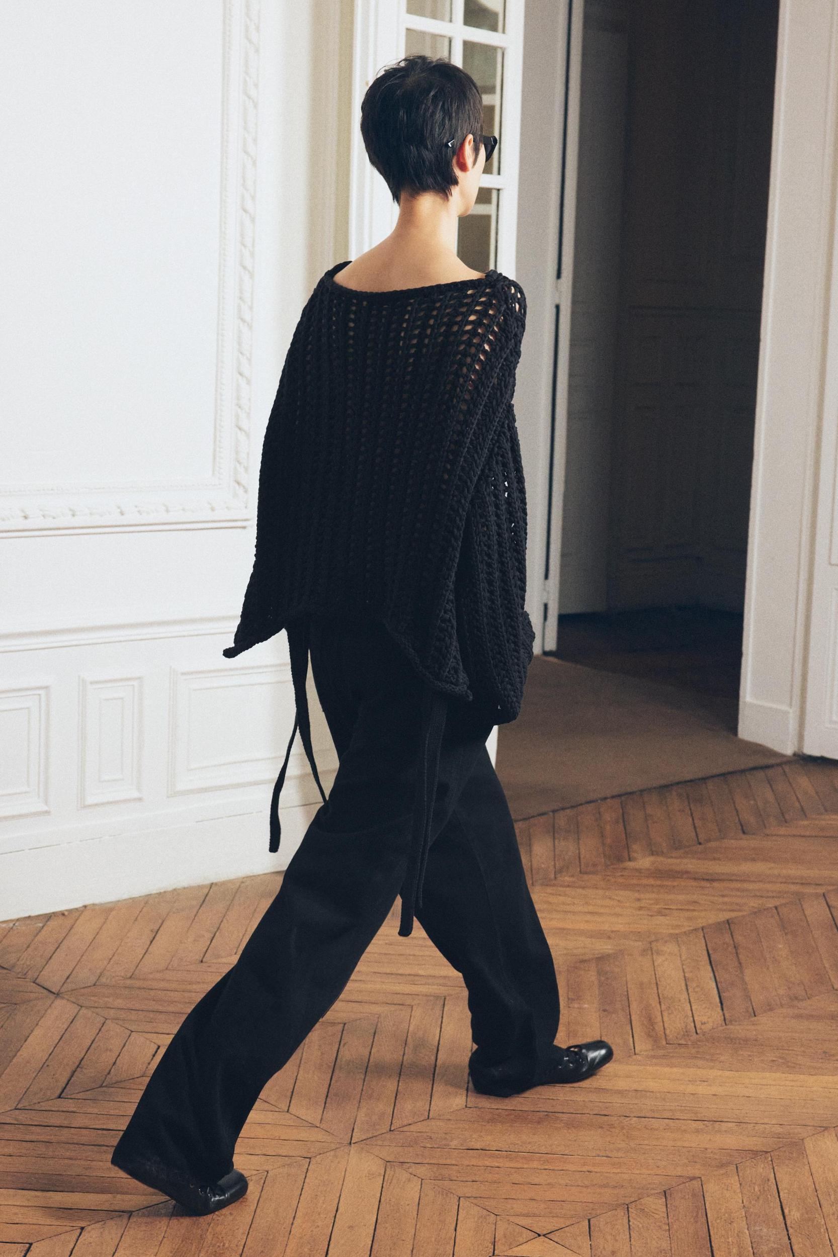OPENWORK KNIT SWEATER Product Image