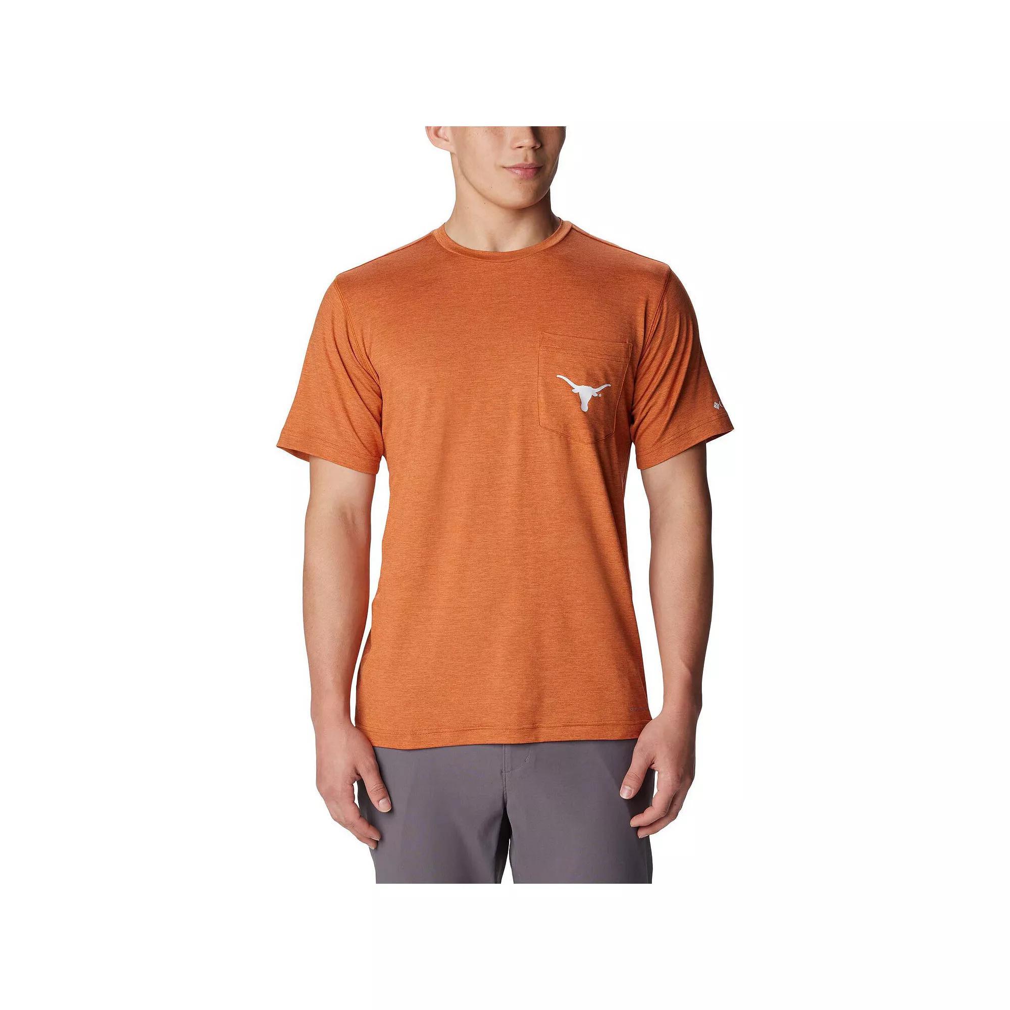 Columbia Men's Collegiate Tech Trail Short Sleeve Shirt - Texas- Product Image