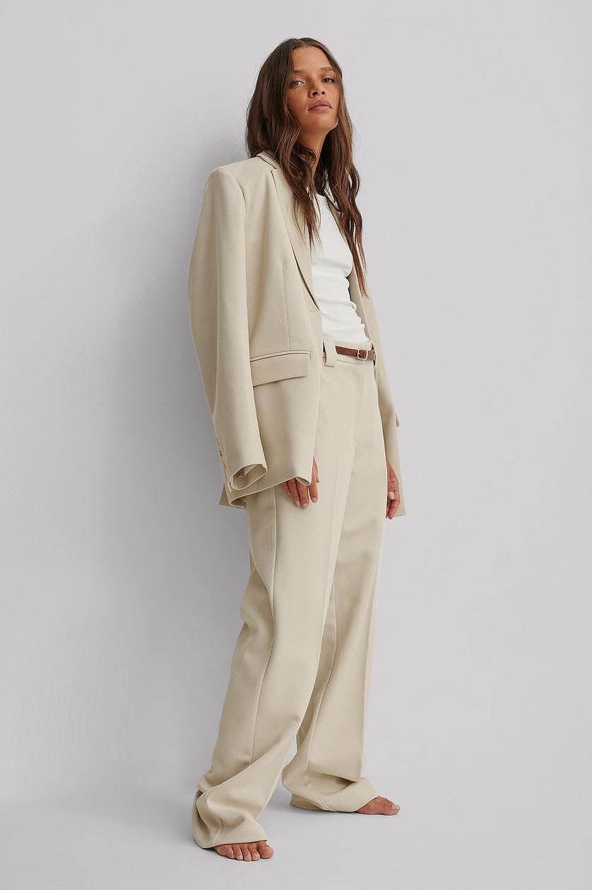 Oversized Twill Blazer Product Image