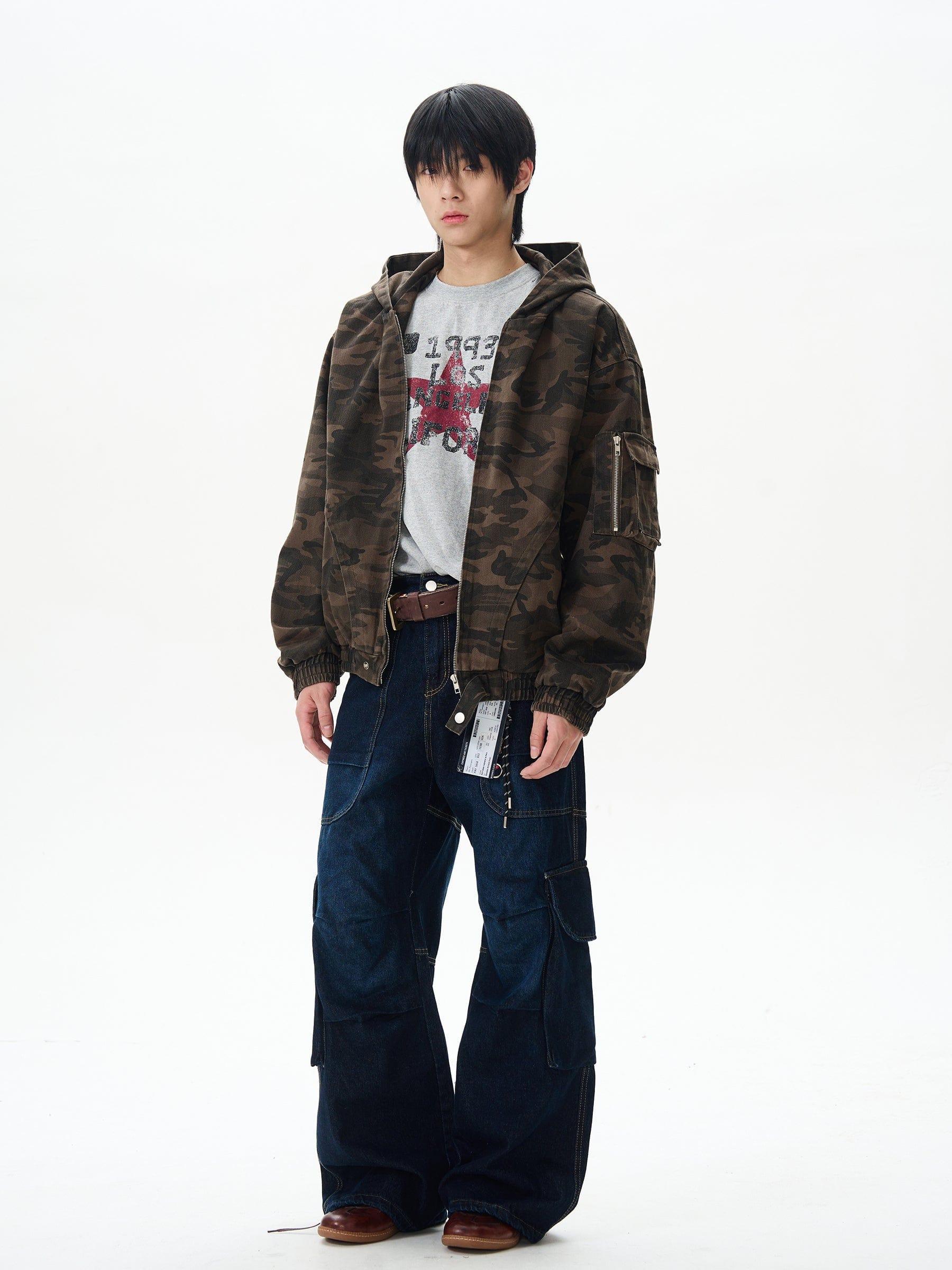 RT No. 12414 CAMO ZIP-UP HOODED JK Product Image